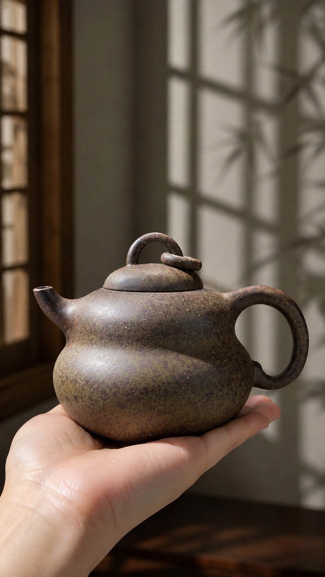 Gourd Form Yixing Zisha Teapot – Xiekeqing Clay, 210ml