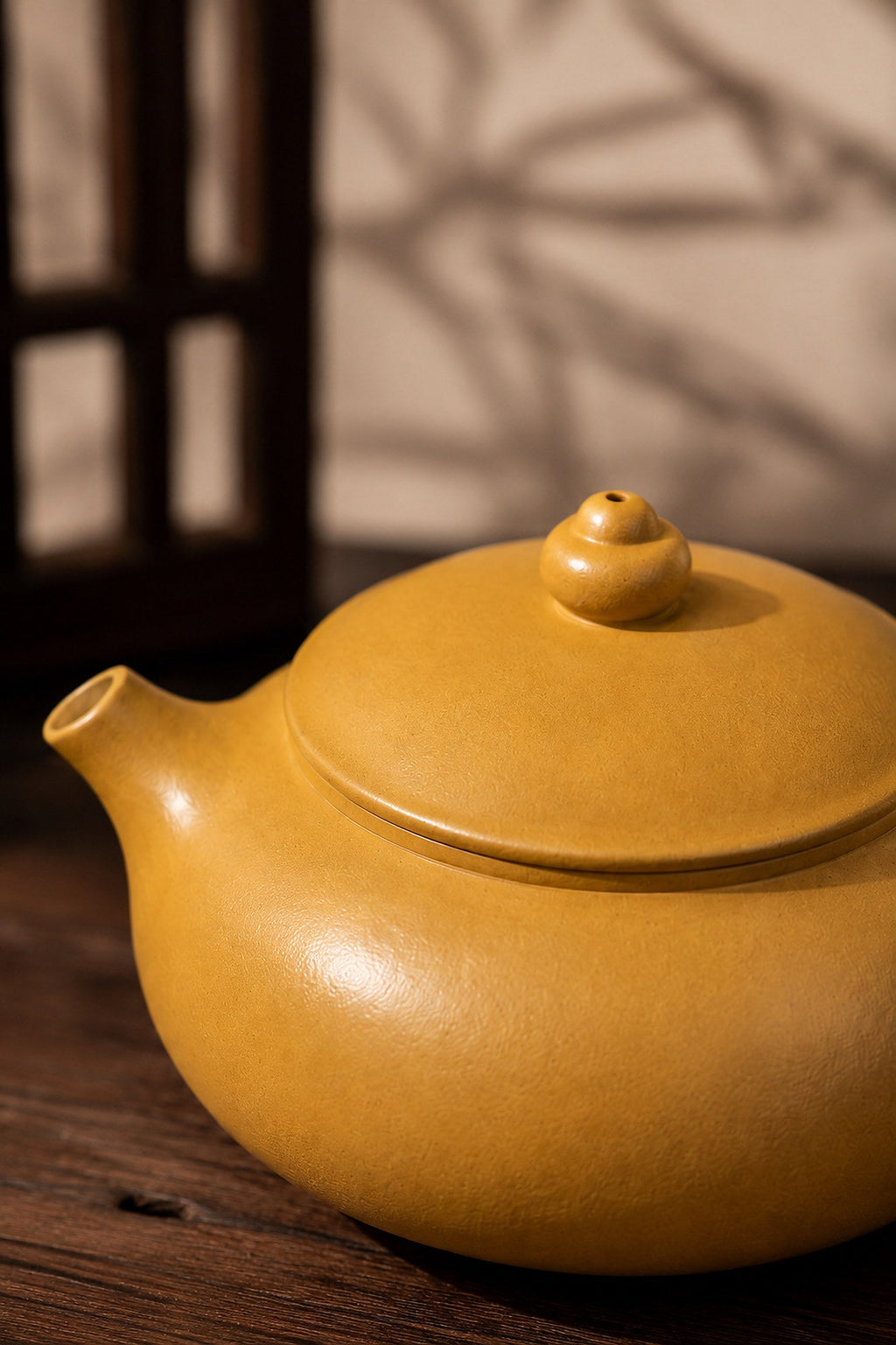 Han Jiang Yixing Zisha Teapot – Golden Zhuni Clay, 100ml
