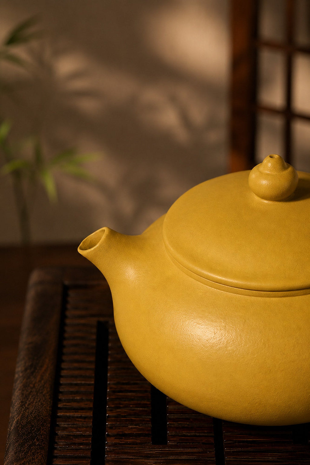 Han Jiang Yixing Zisha Teapot – Golden Zhuni Clay, 100ml