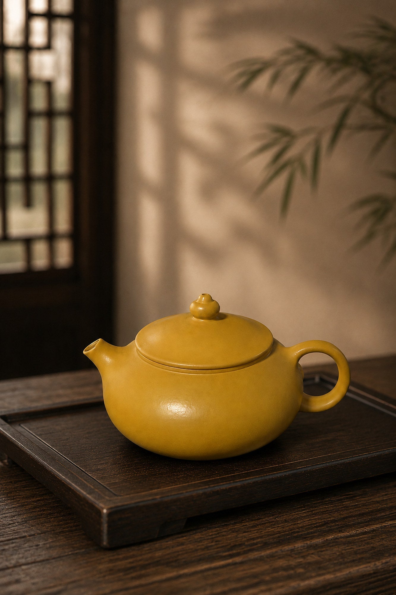 Han Jiang Yixing Zisha Teapot – Golden Zhuni Clay, 100ml