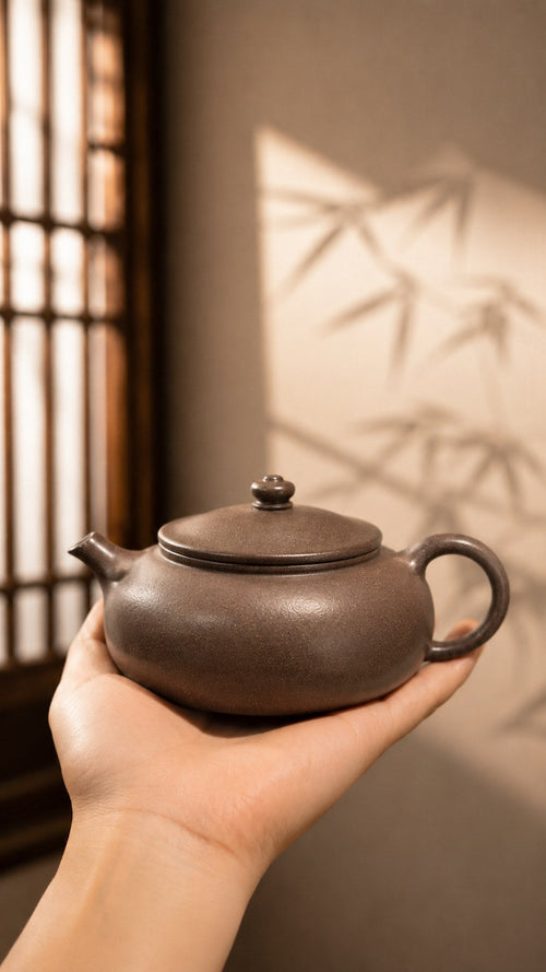 Handmade Han Jiang Yixing Zisha Teapot – Tianqingni Clay, 180ml