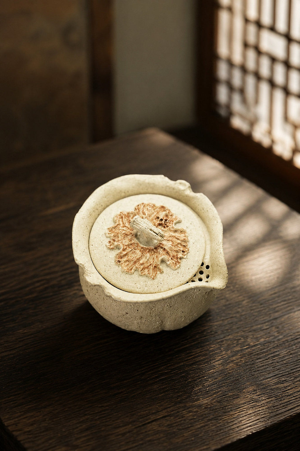 Handmade Hand-Grip Form Yixing Zisha Teapot – Baiyu Duanni Clay, 180ml