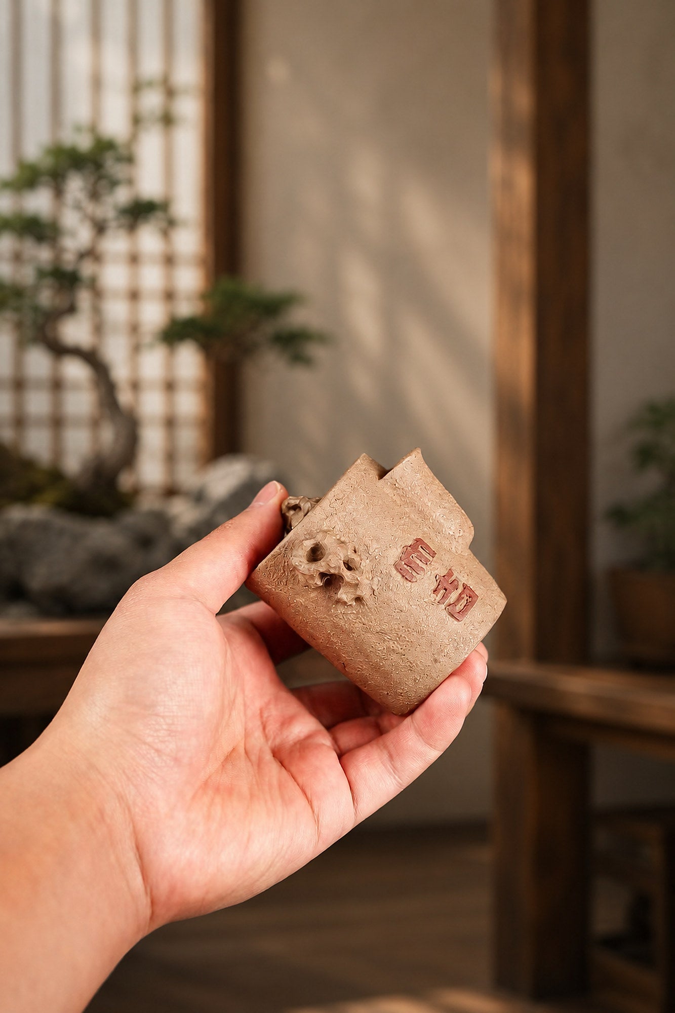 Handmade Hand-Grip Form Yixing Zisha Teapot – Duanni Clay, 100ml