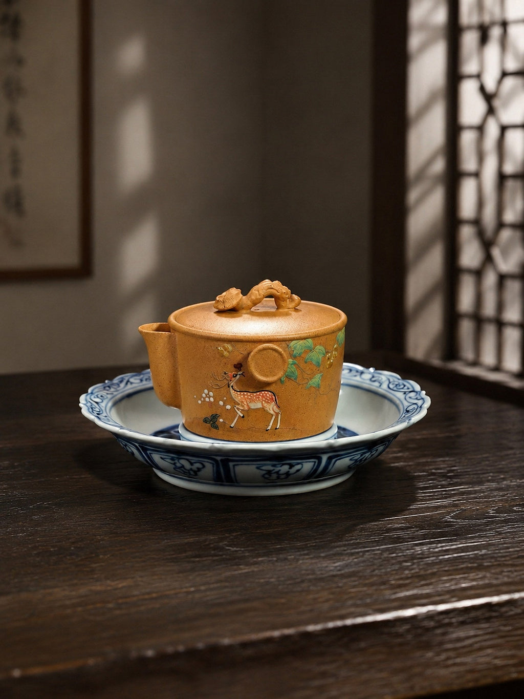Hand-Grip Form Yixing Zisha Teapot – Duanni Clay, 140ml
