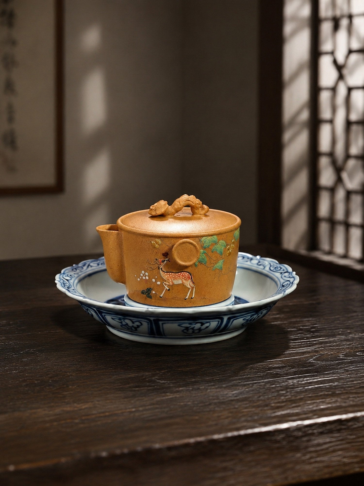 Hand-Grip Form Yixing Zisha Teapot – Duanni Clay, 140ml