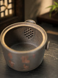 Hand-Grip Form Yixing Zisha Teapot – Golden Duanni Clay, 130ml