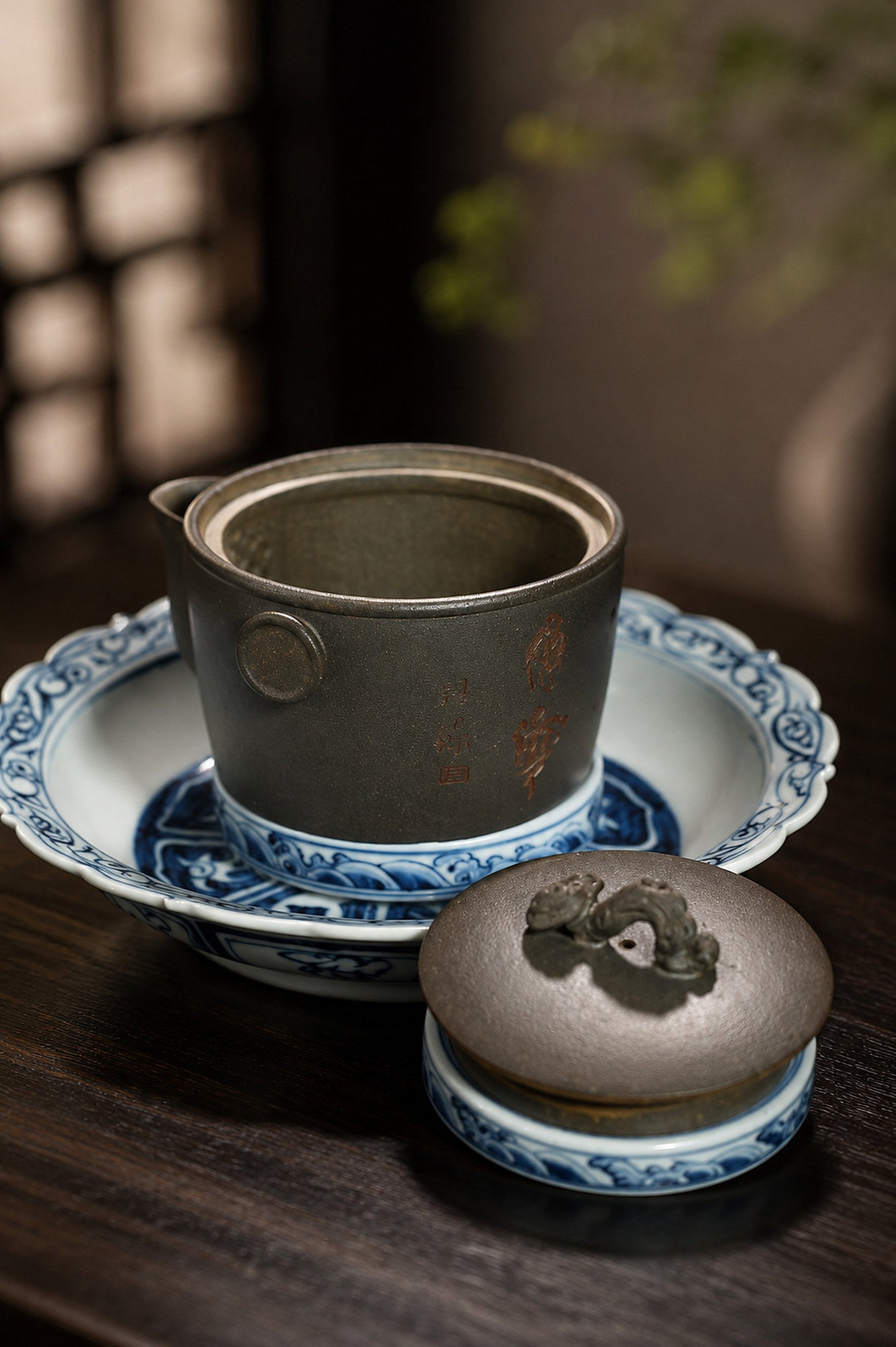 Hand-Grip Form Yixing Zisha Teapot – Golden Duanni Clay, 130ml