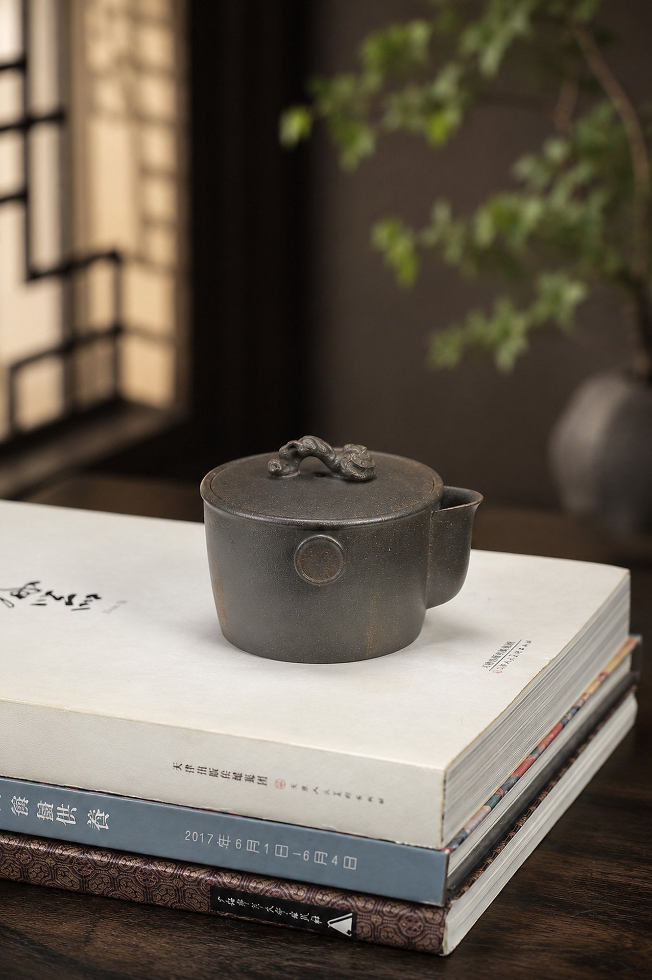 Hand-Grip Form Yixing Zisha Teapot – Golden Duanni Clay, 130ml