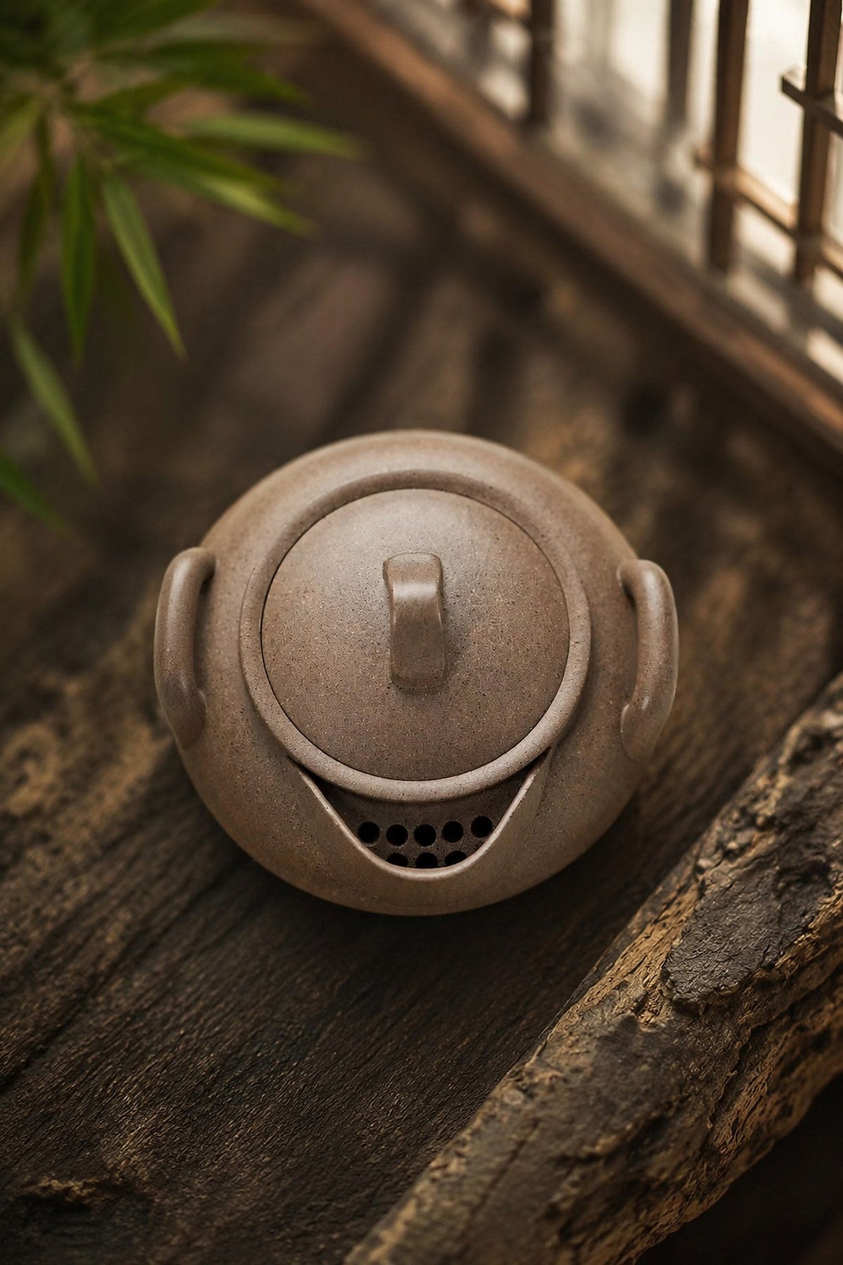 Handmade Hand-Grip Form Yixing Zisha Teapot – Songhua Duanni Clay, 140ml