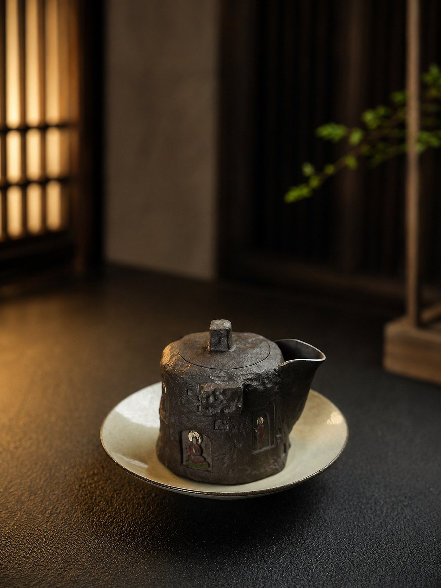 Hand-Grip Form Yixing Zisha Teapot – Tianqingni Clay, 220ml