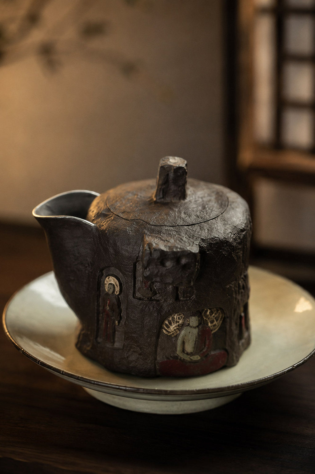 Hand-Grip Form Yixing Zisha Teapot – Tianqingni Clay, 220ml
