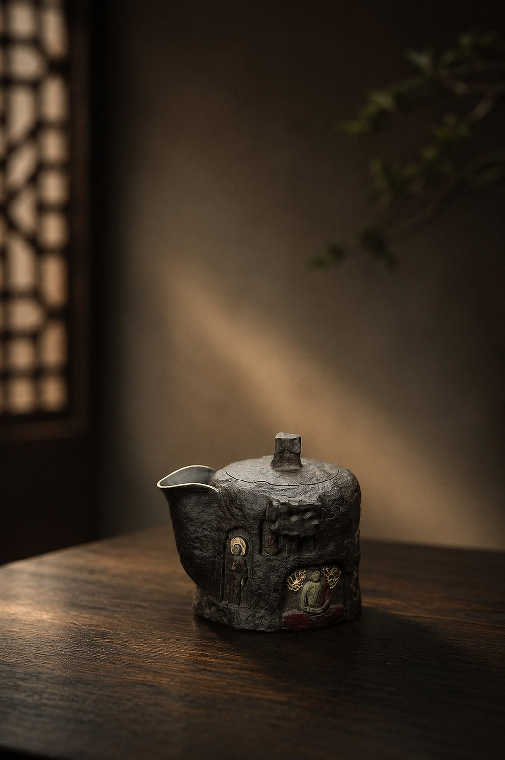 Hand-Grip Form Yixing Zisha Teapot – Tianqingni Clay, 220ml