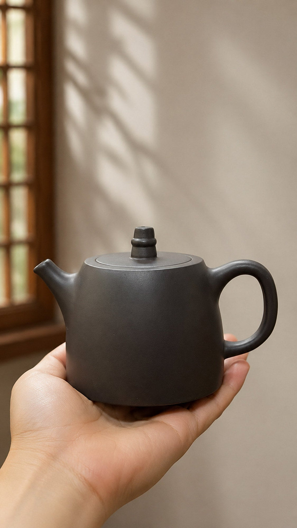Handmade Handuo Yixing Zisha Teapot – Hei Duntou Clay, 260ml