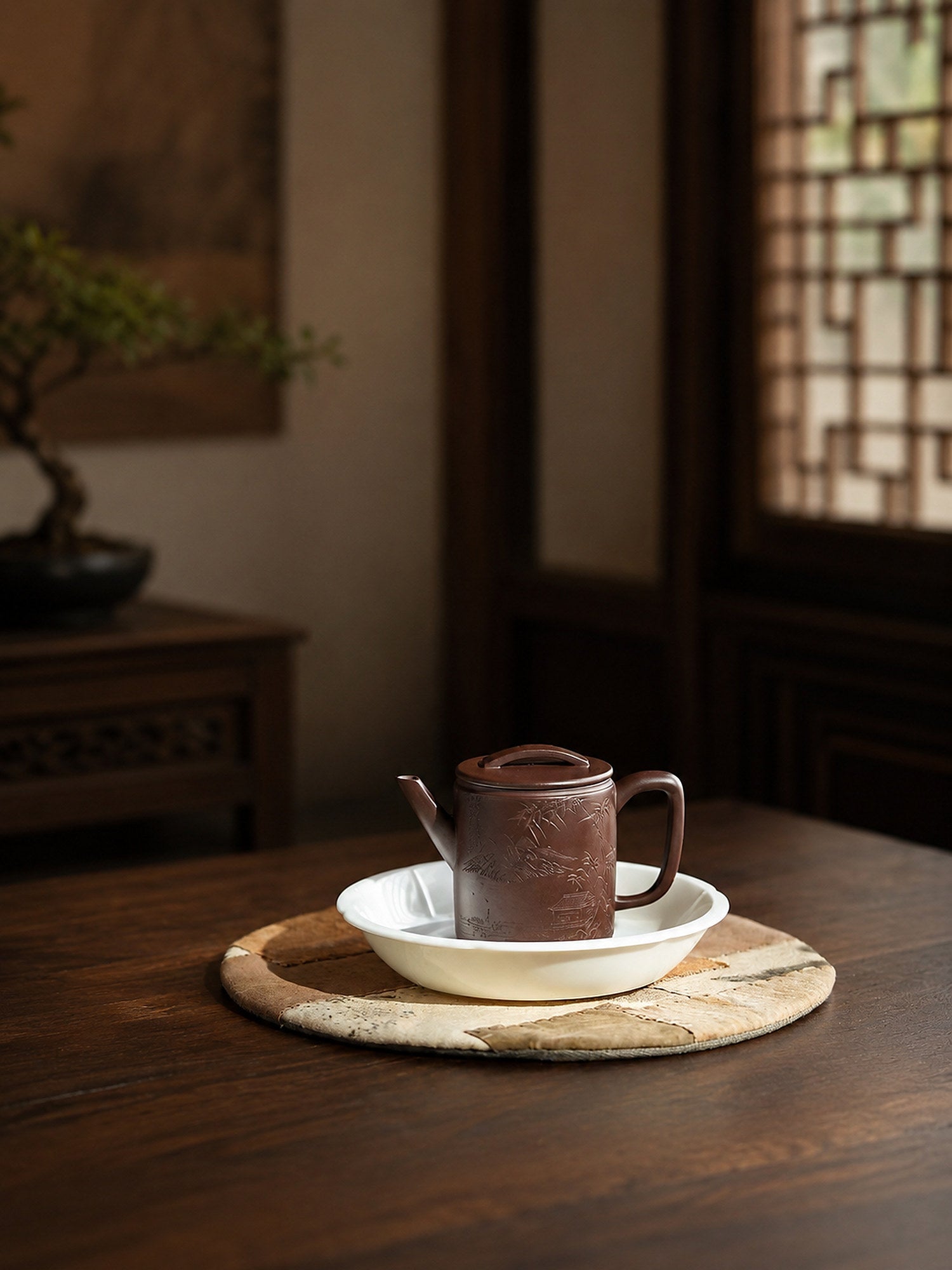 Hanwa Yixing Zisha Teapot – Aged Zini Clay, 150ml