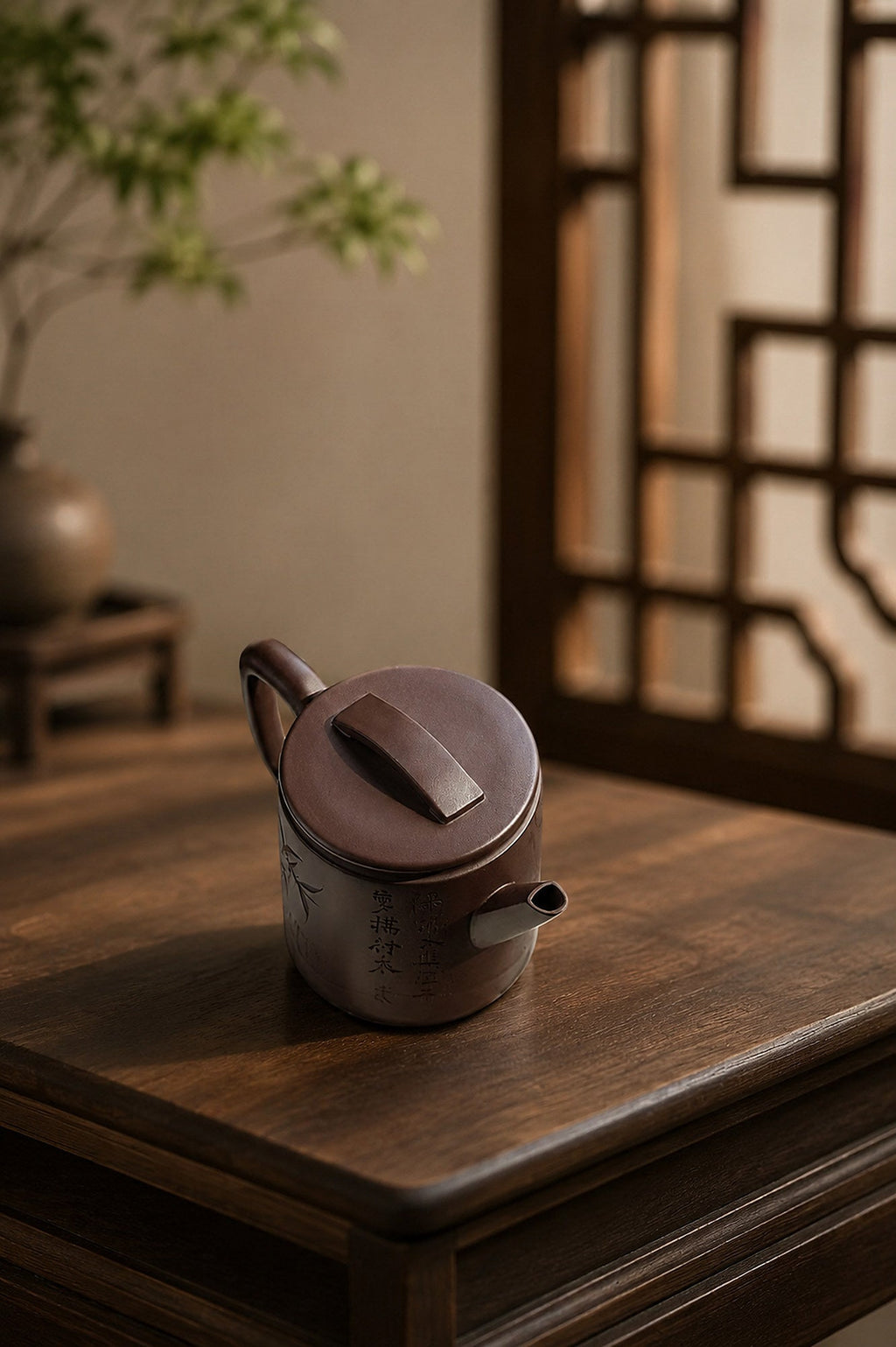 Hanwa Yixing Zisha Teapot – Aged Zini Clay, 150ml