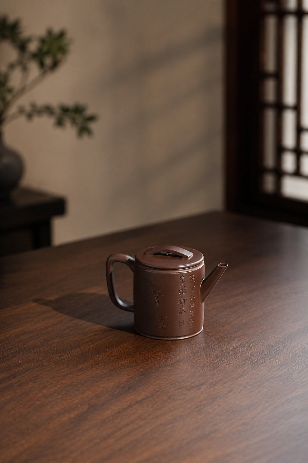 Hanwa Yixing Zisha Teapot – Aged Zini Clay, 150ml