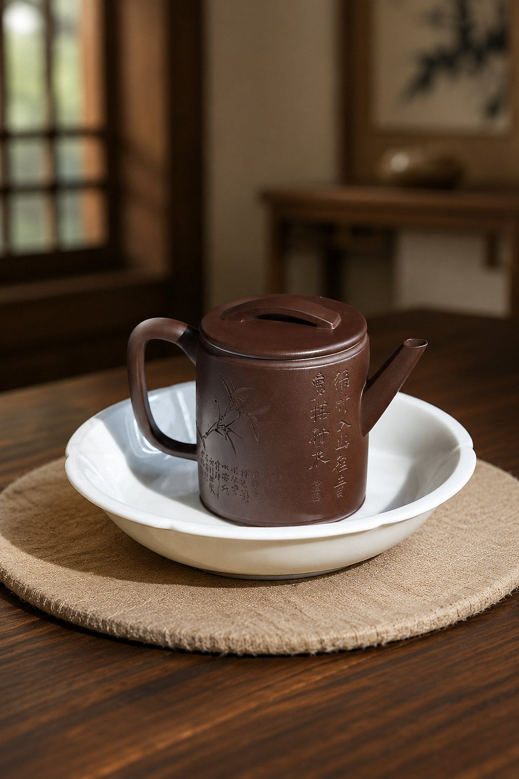 Hanwa Yixing Zisha Teapot – Aged Zini Clay, 150ml