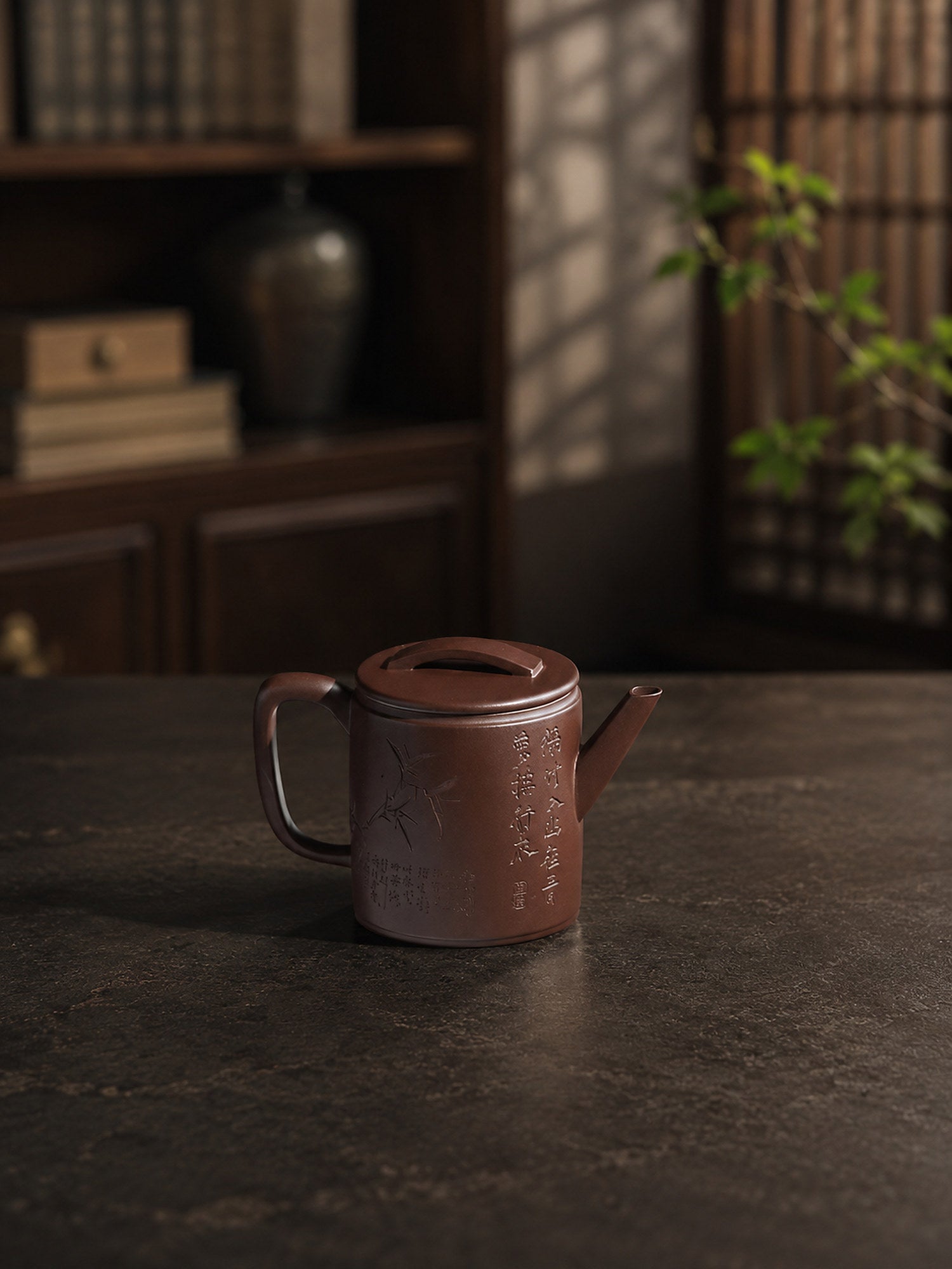 Hanwa Yixing Zisha Teapot – Aged Zini Clay, 150ml
