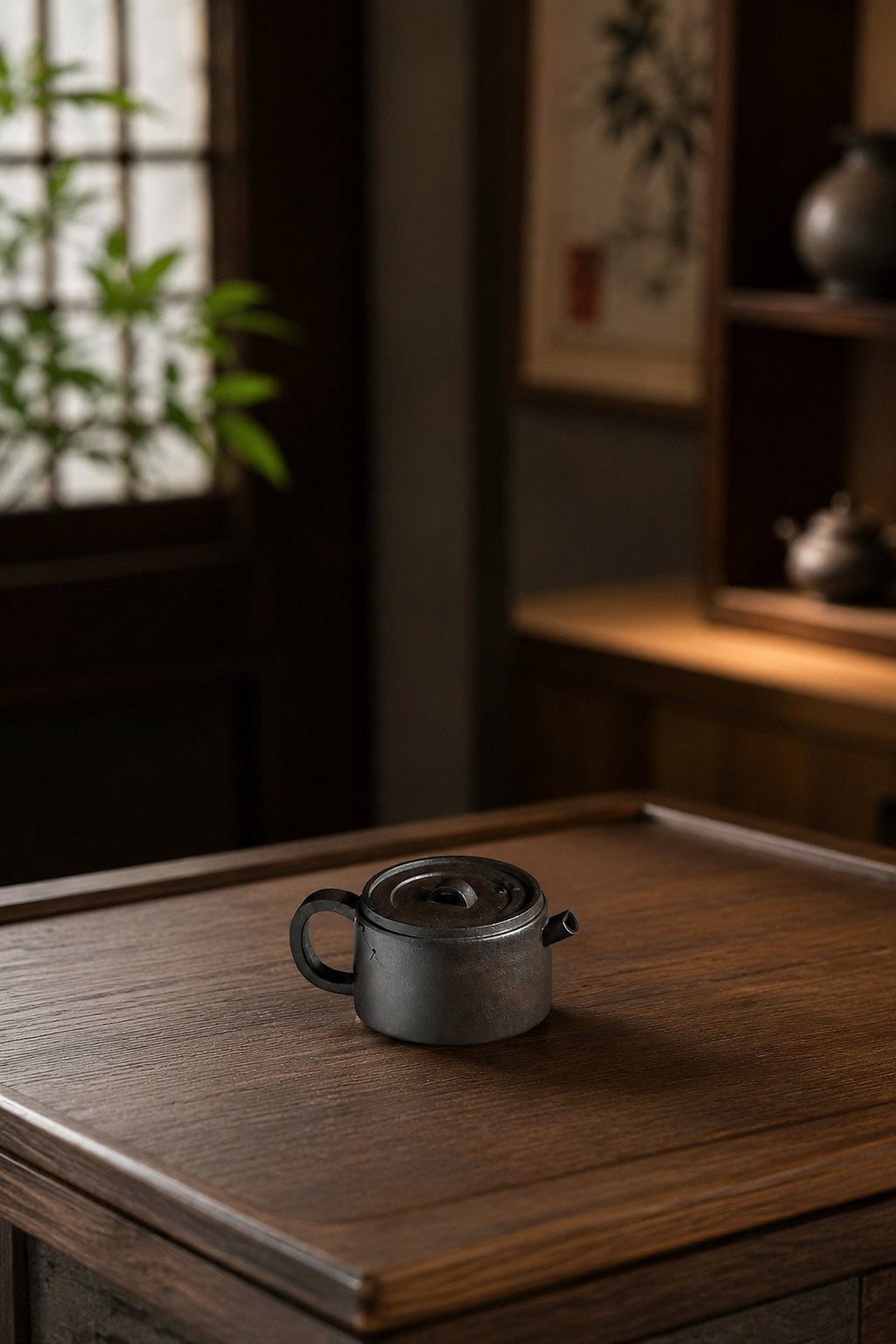 Hanwa Yixing Zisha Teapot – Aged Zini Clay, 80ml