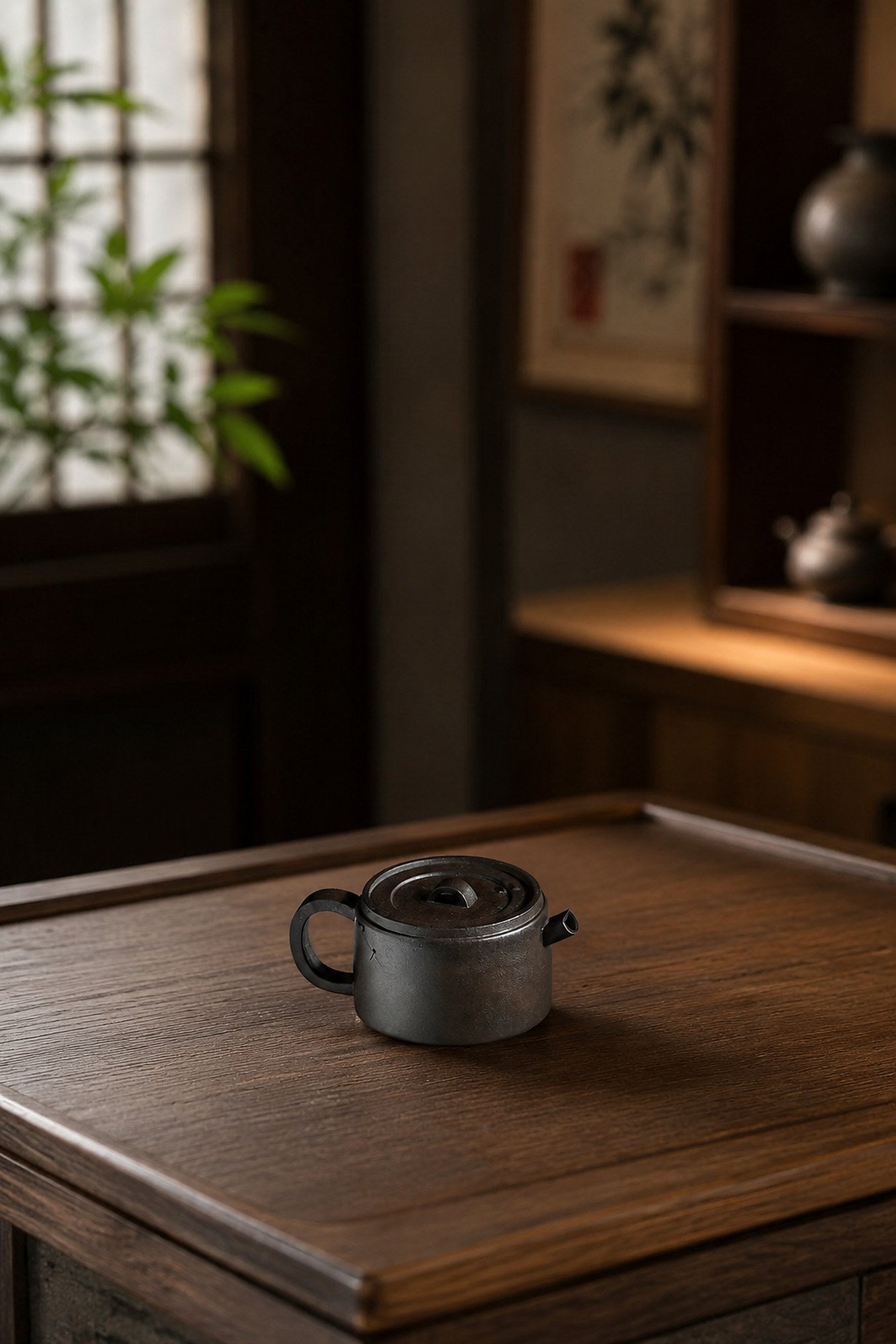 Hanwa Yixing Zisha Teapot – Aged Zini Clay, 80ml