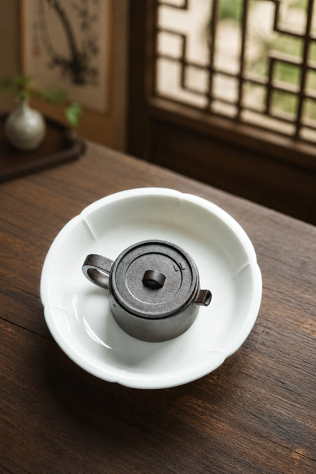 Hanwa Yixing Zisha Teapot – Aged Zini Clay, 80ml