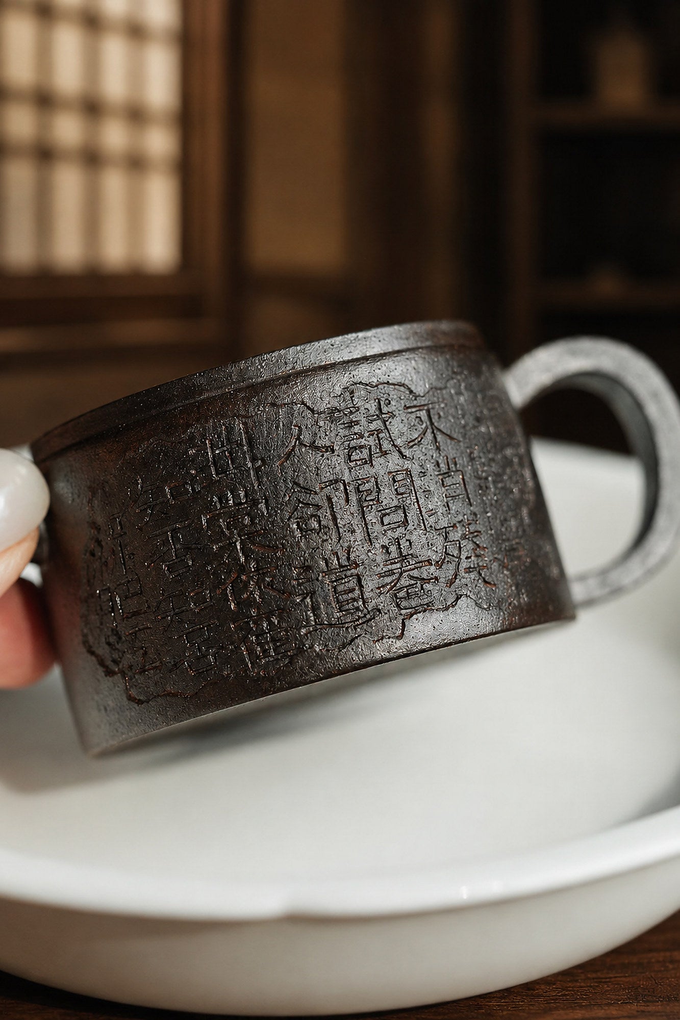 Hanwa Yixing Zisha Teapot – Aged Zini Clay, 80ml