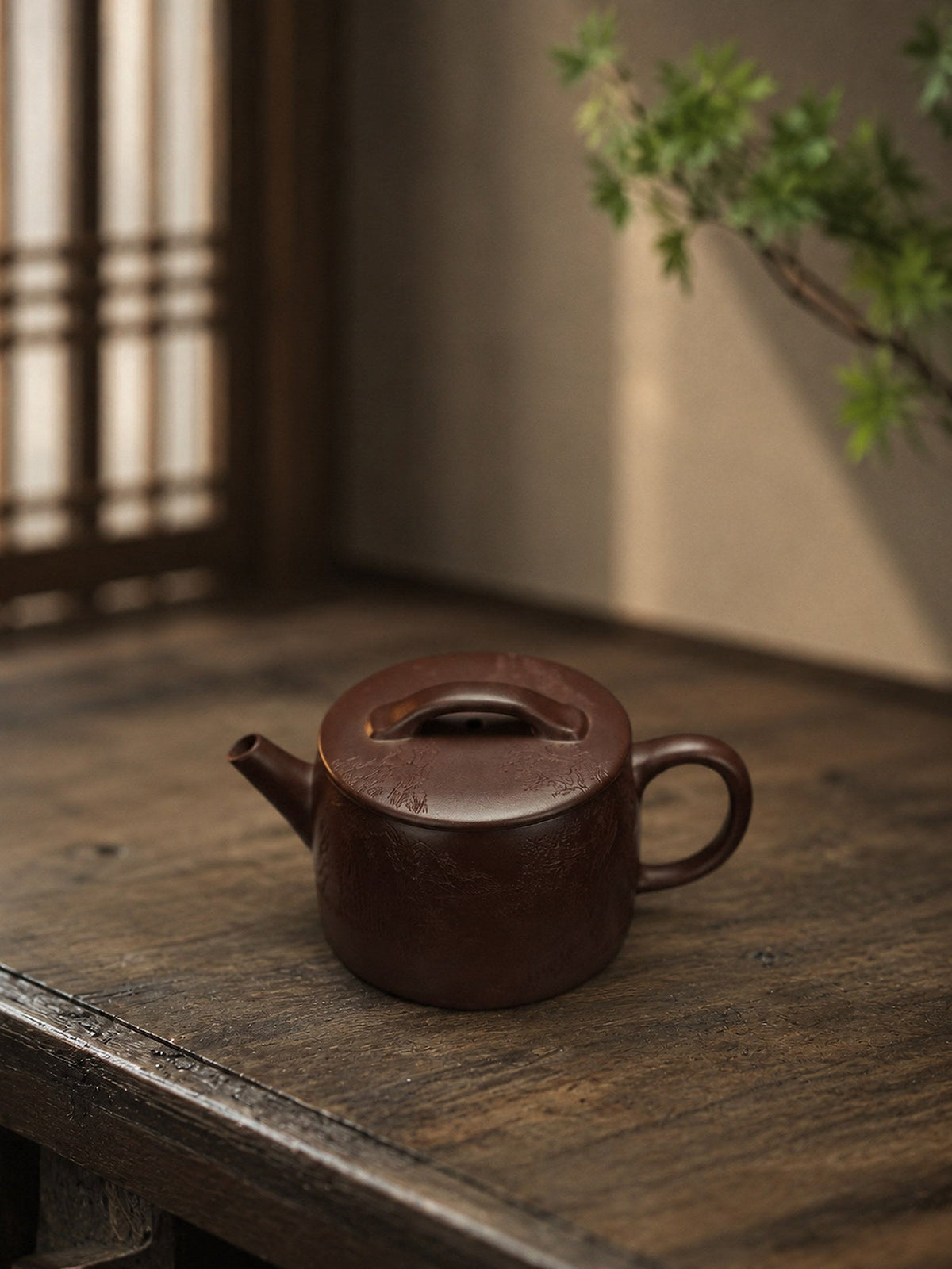 Hanwa Yixing Zisha Teapot – Aged Zini Clay, 130ml