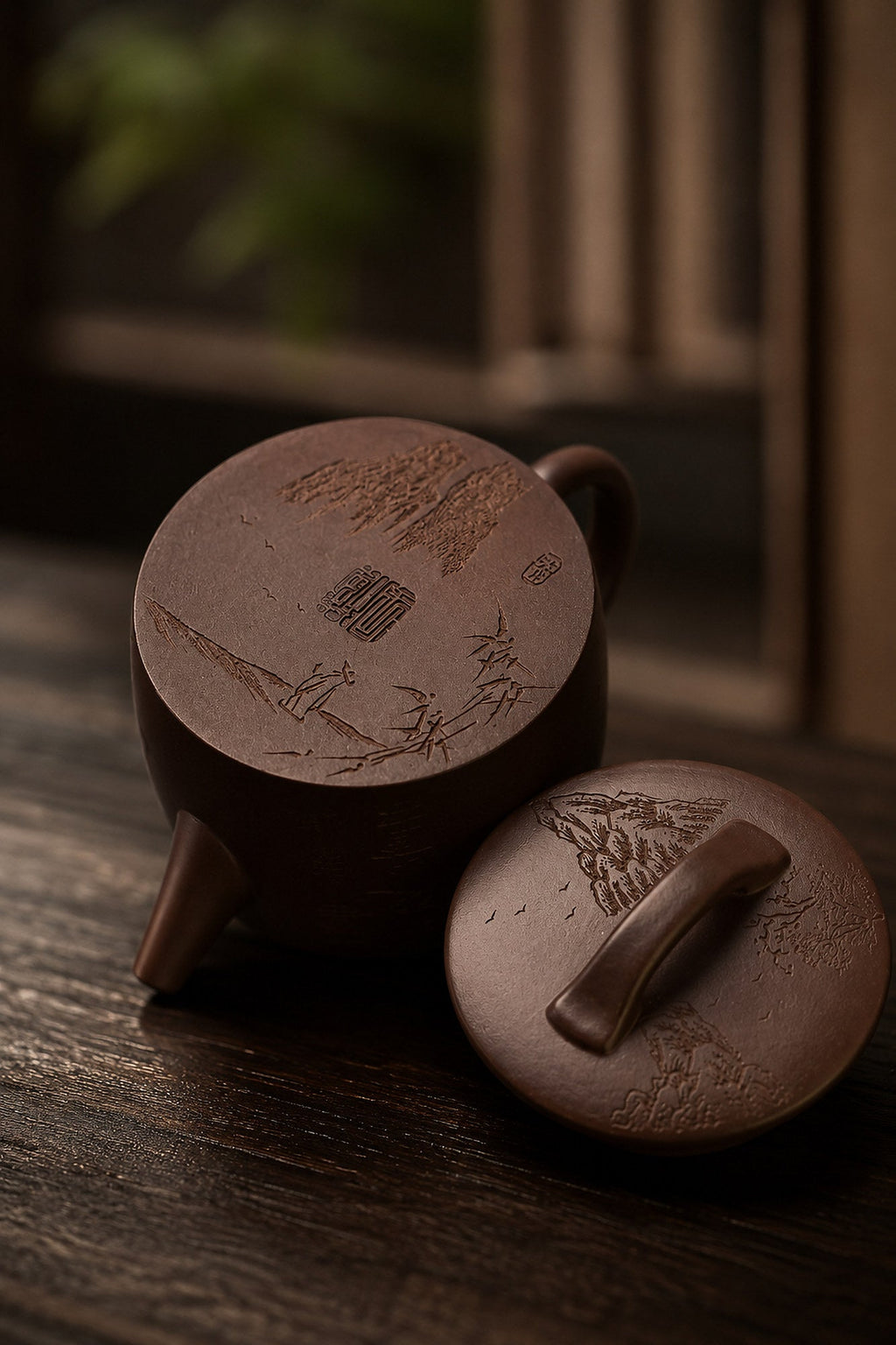 Hanwa Yixing Zisha Teapot – Aged Zini Clay, 130ml