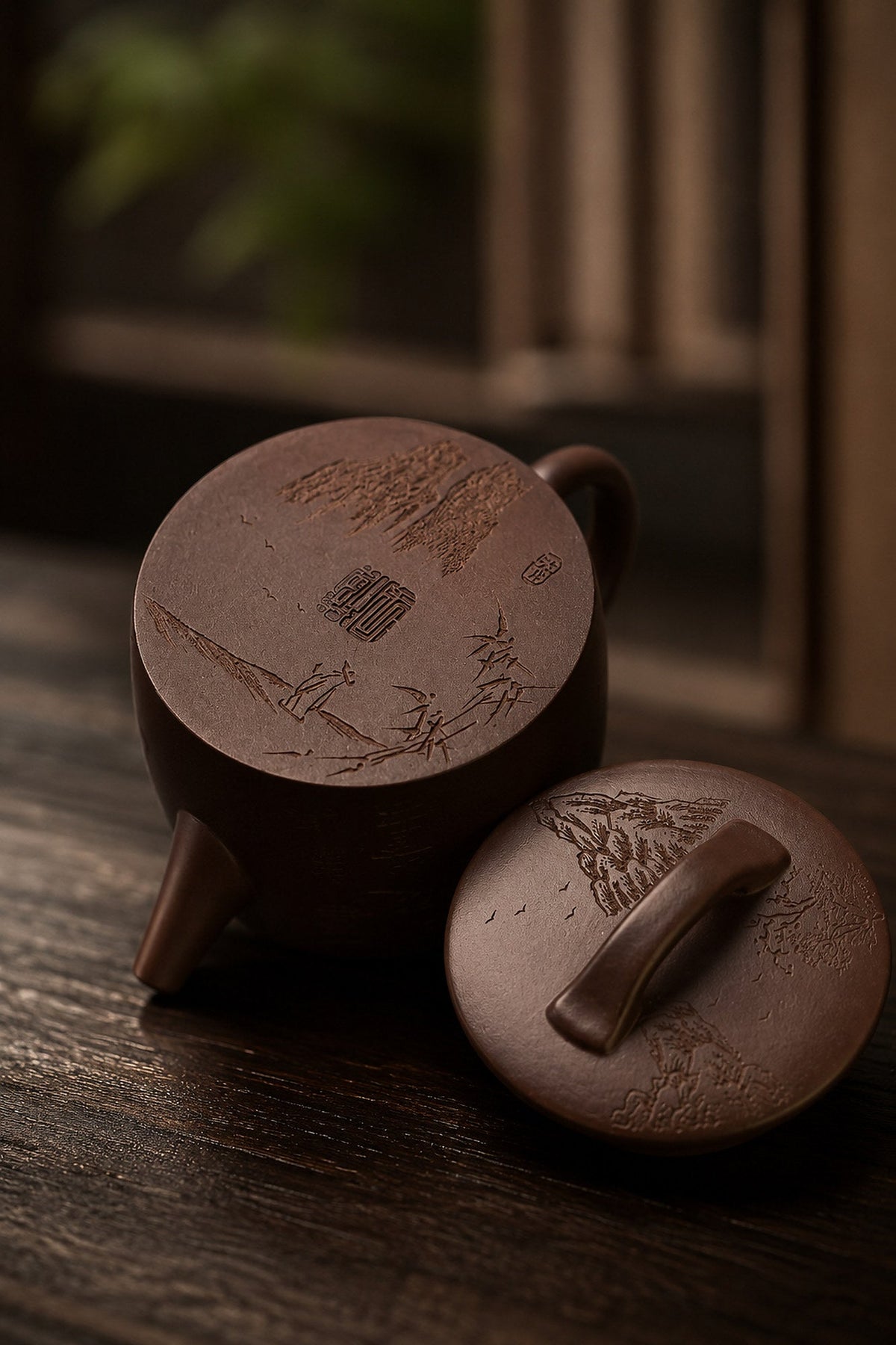 Hanwa Yixing Zisha Teapot – Aged Zini Clay, 130ml