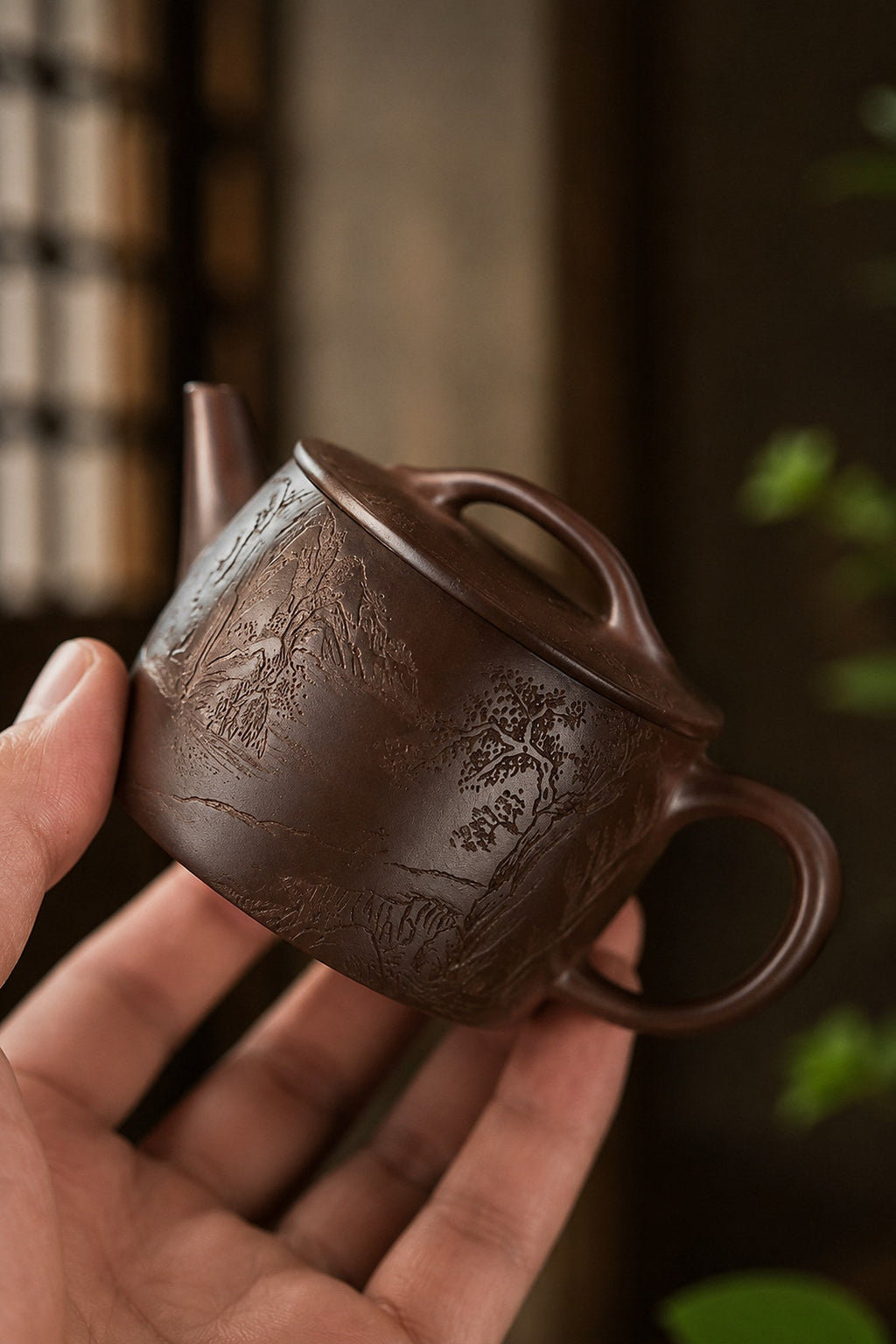 Hanwa Yixing Zisha Teapot – Aged Zini Clay, 130ml