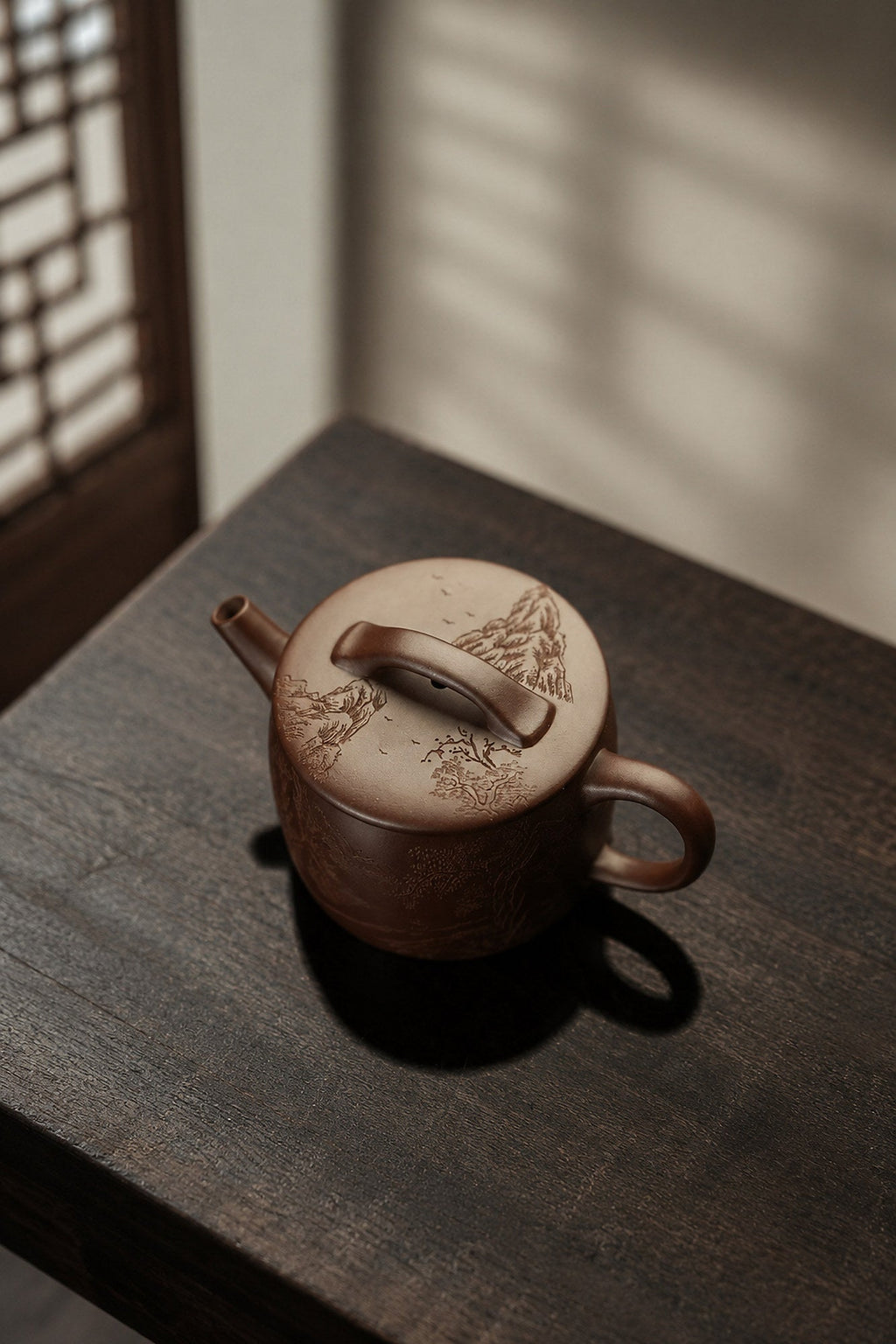 Hanwa Yixing Zisha Teapot – Aged Zini Clay, 130ml