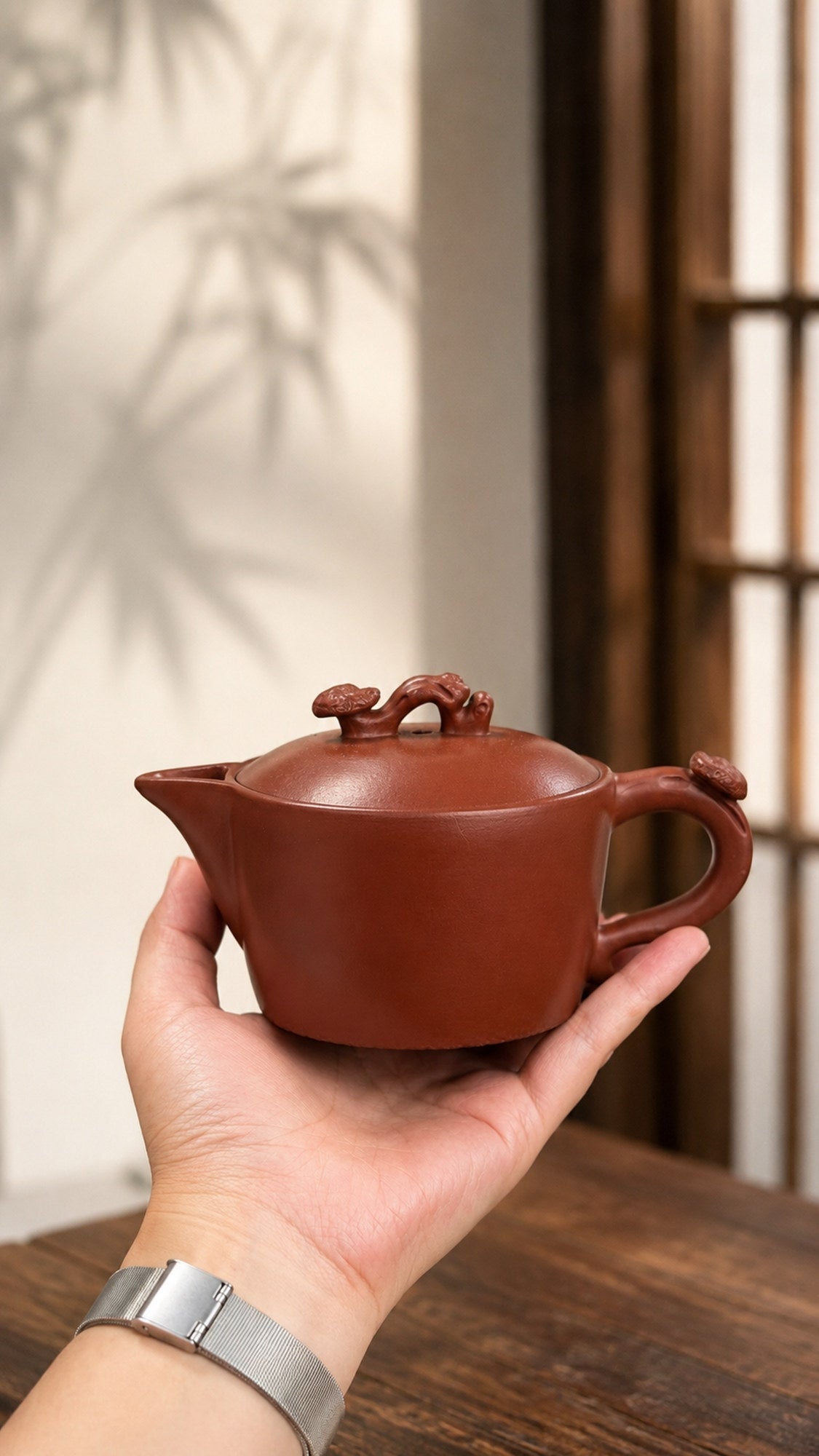 Handmade Hanwa Yixing Zisha Teapot – Dahongpao Clay, 120ml