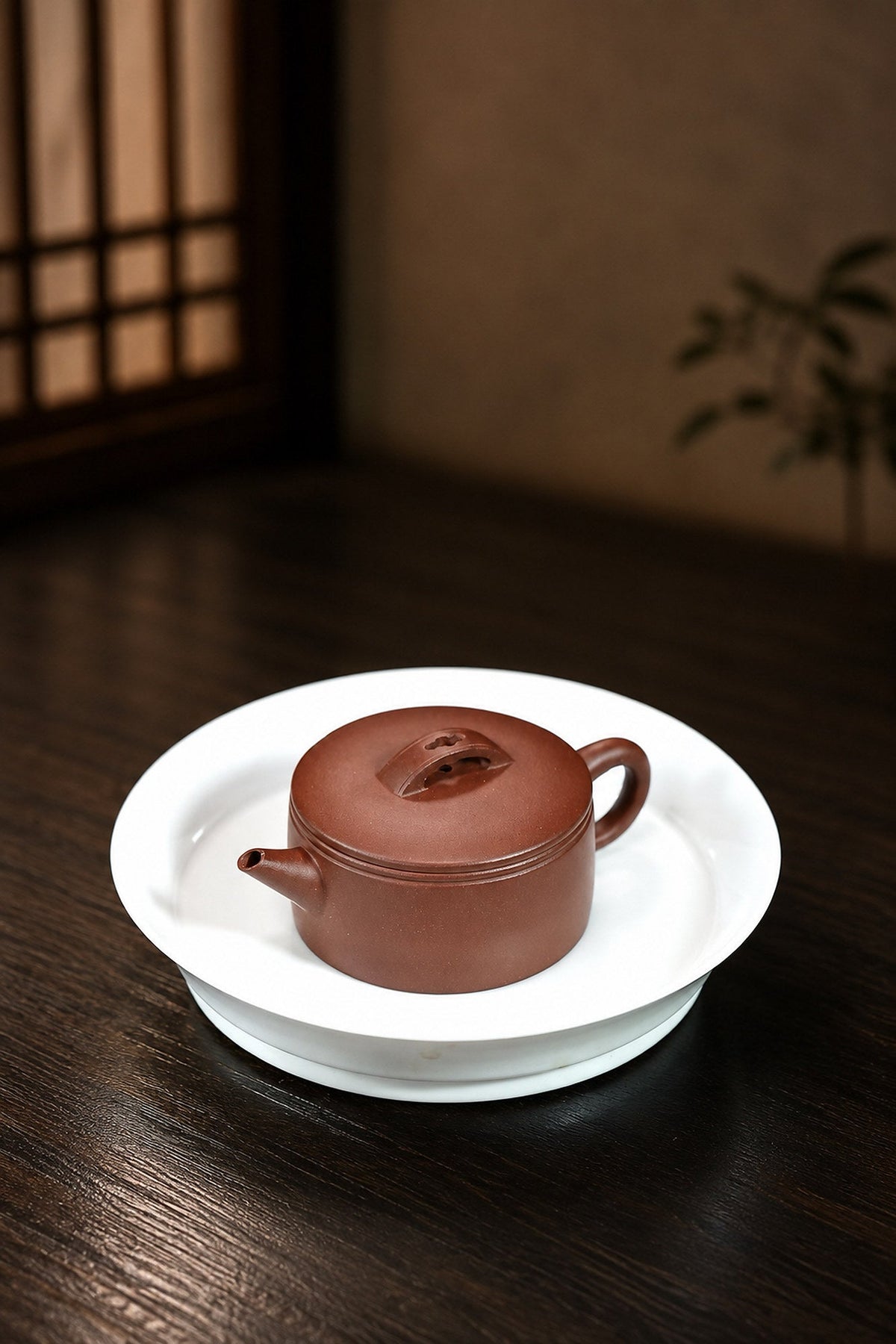 Handmade Hanwa Yixing Zisha Teapot – Dicaoqing Zini Clay, 110ml