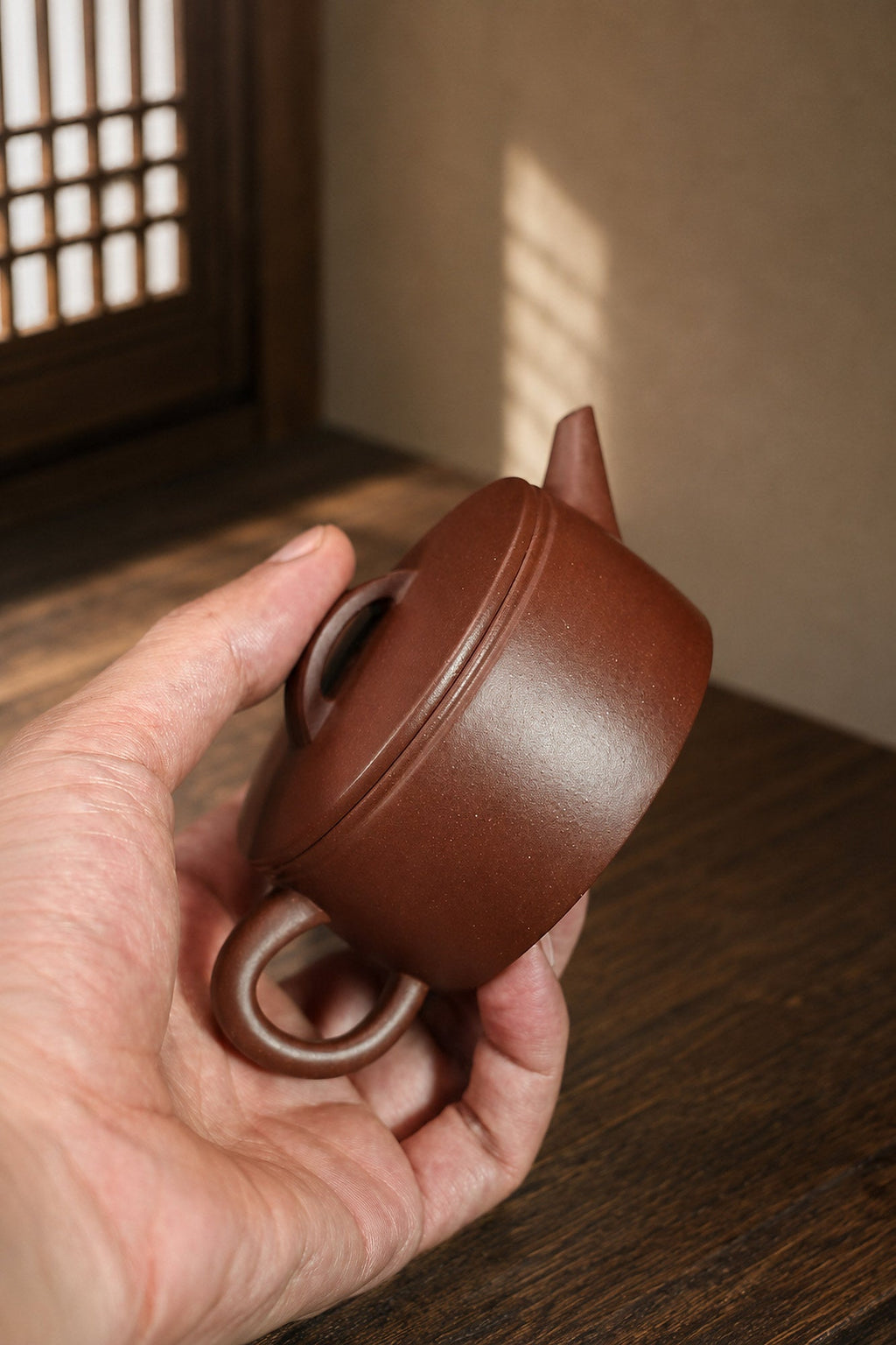 Handmade Hanwa Yixing Zisha Teapot – Dicaoqing Zini Clay, 110ml