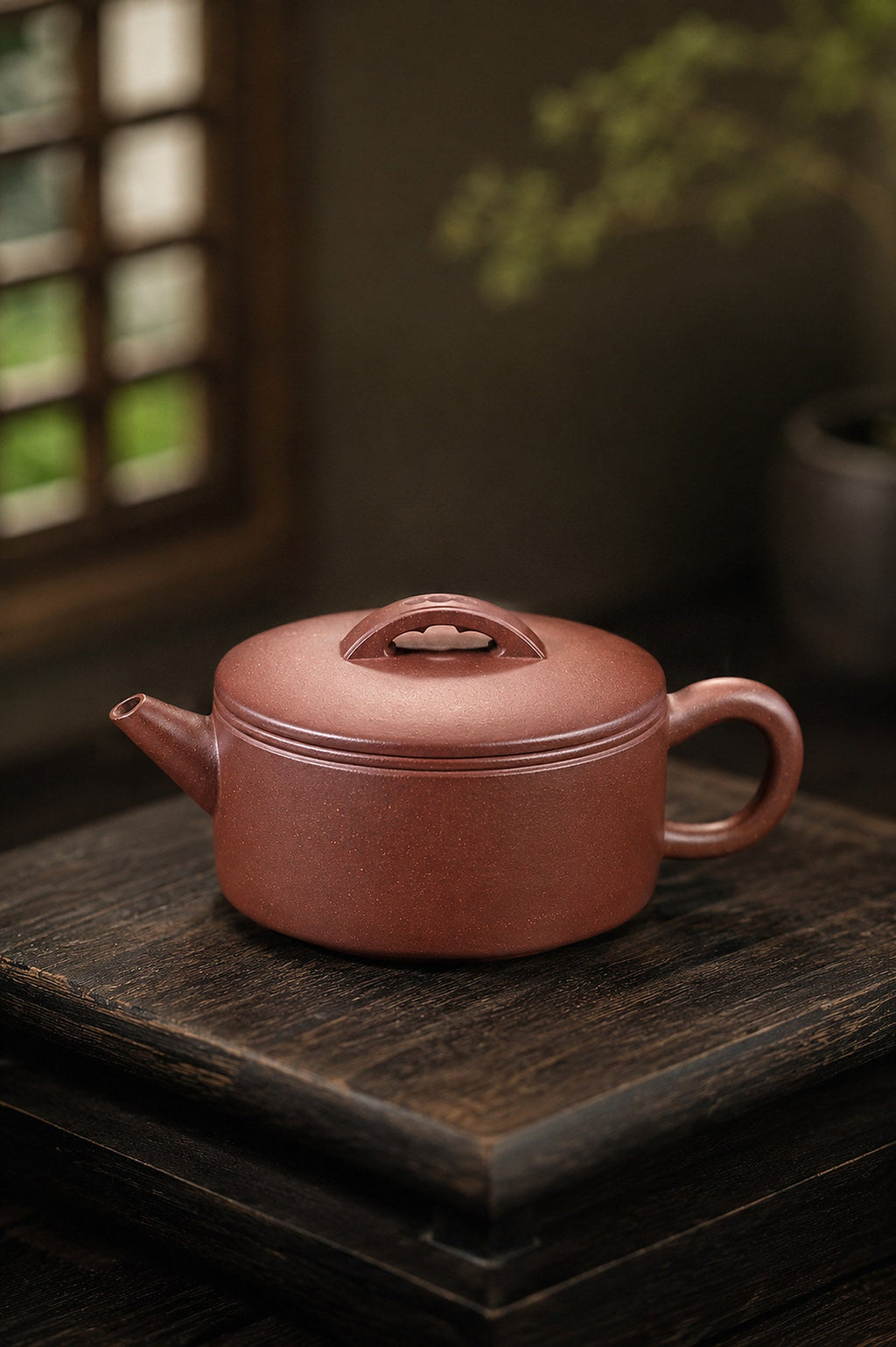 Handmade Hanwa Yixing Zisha Teapot – Dicaoqing Zini Clay, 110ml