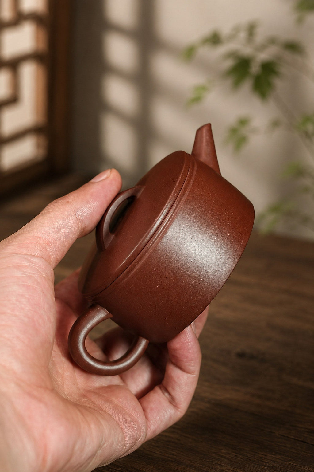 Handmade Hanwa Yixing Zisha Teapot – Dicaoqing Zini Clay, 110ml