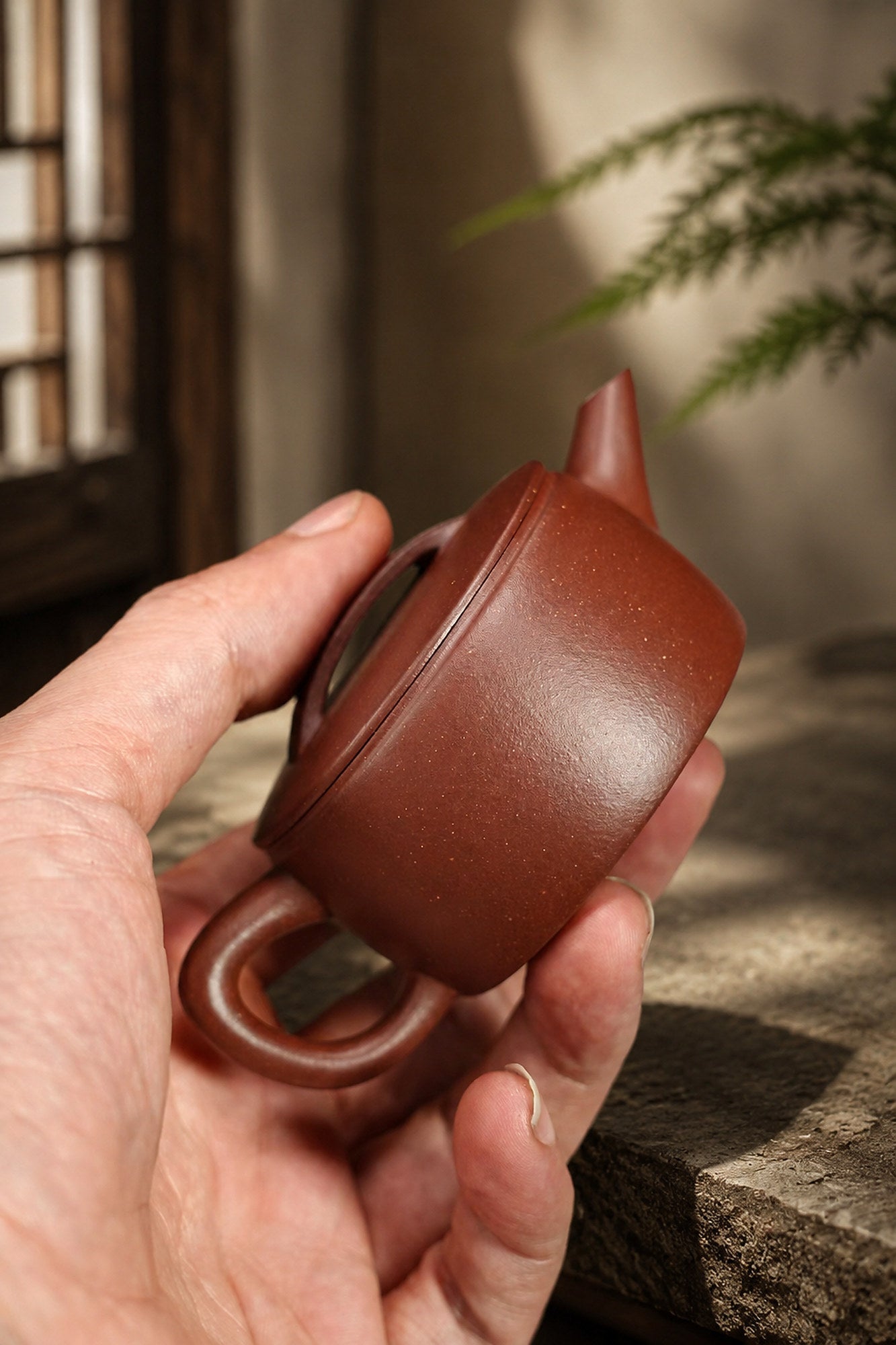 Handmade Hanwa Yixing Zisha Teapot – Dicaoqing Zini Clay, 70ml