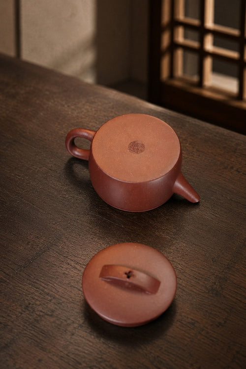 Handmade Hanwa Yixing Zisha Teapot – Dicaoqing Zini Clay, 70ml