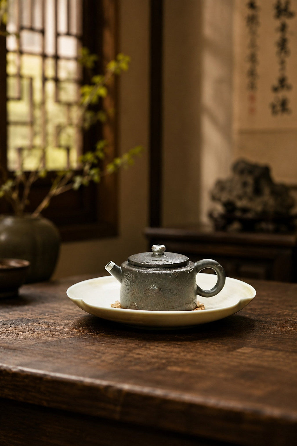 Hanwa Yixing Zisha Teapot – Duanni Clay, 80ml