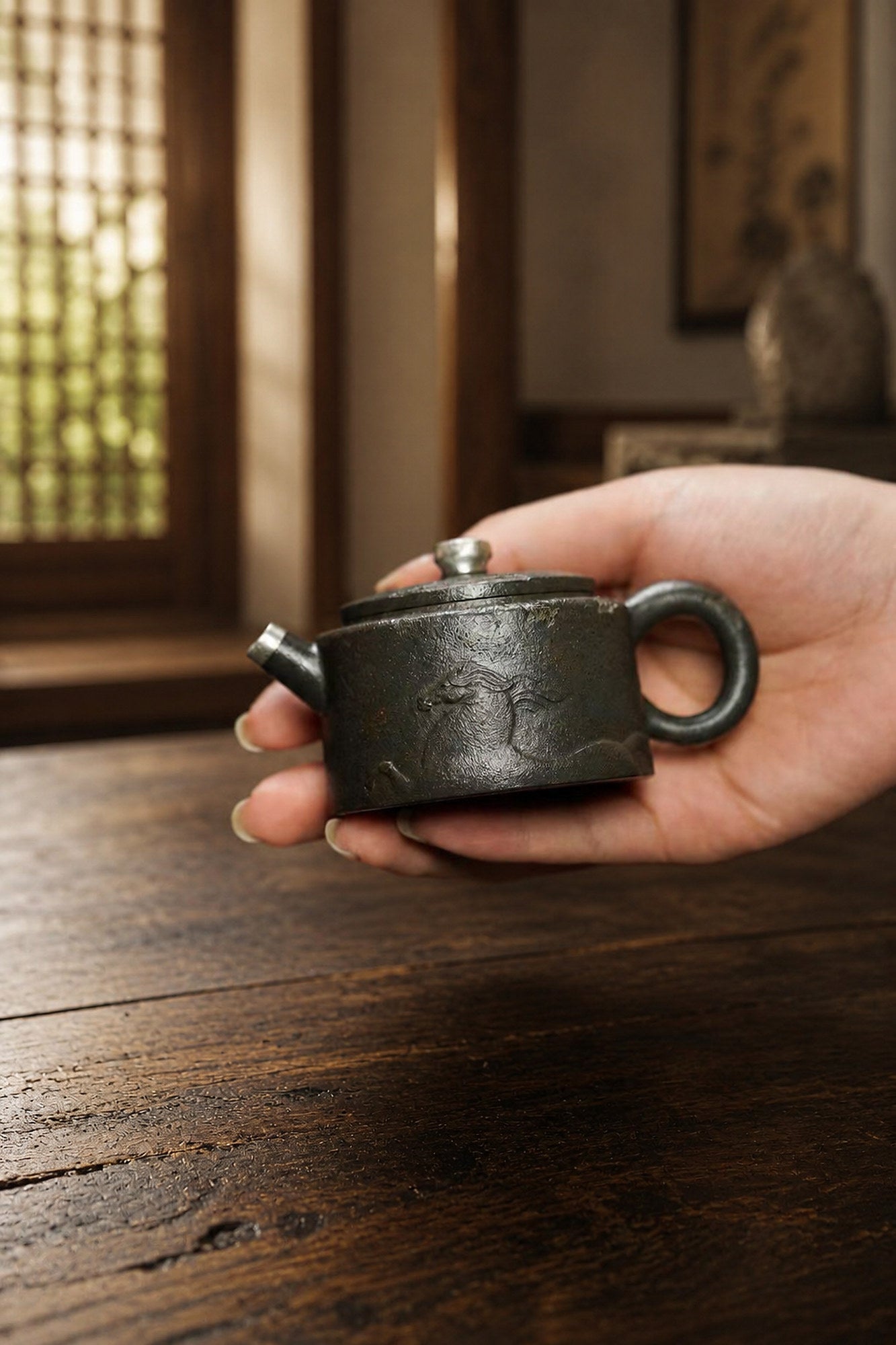 Hanwa Yixing Zisha Teapot – Duanni Clay, 80ml