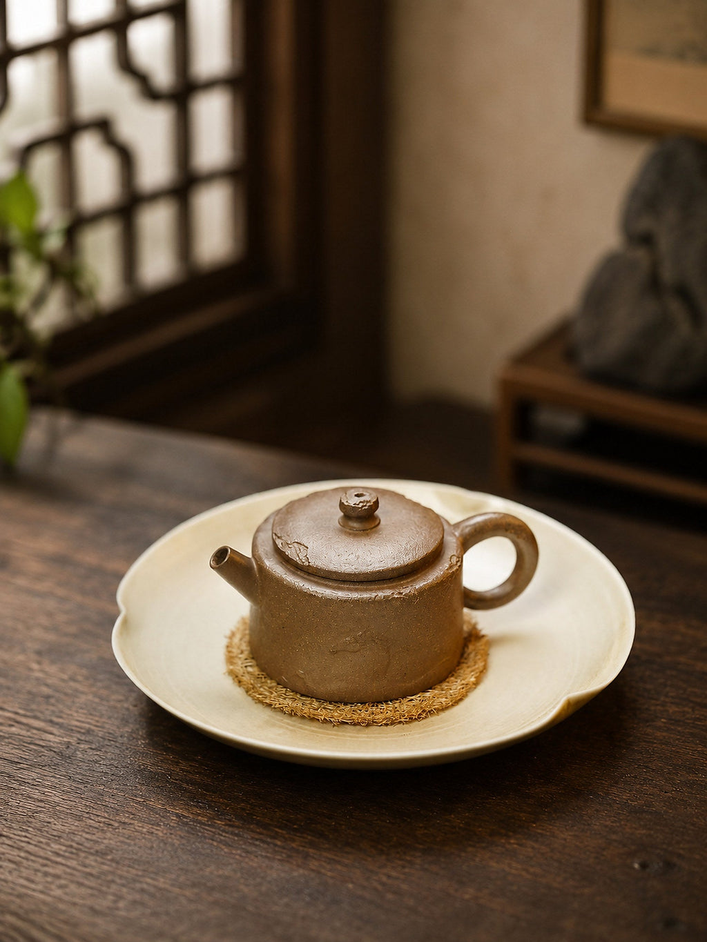 Handmade Hanwa Yixing Zisha Teapot – Qing Jiangponi Clay, 80ml
