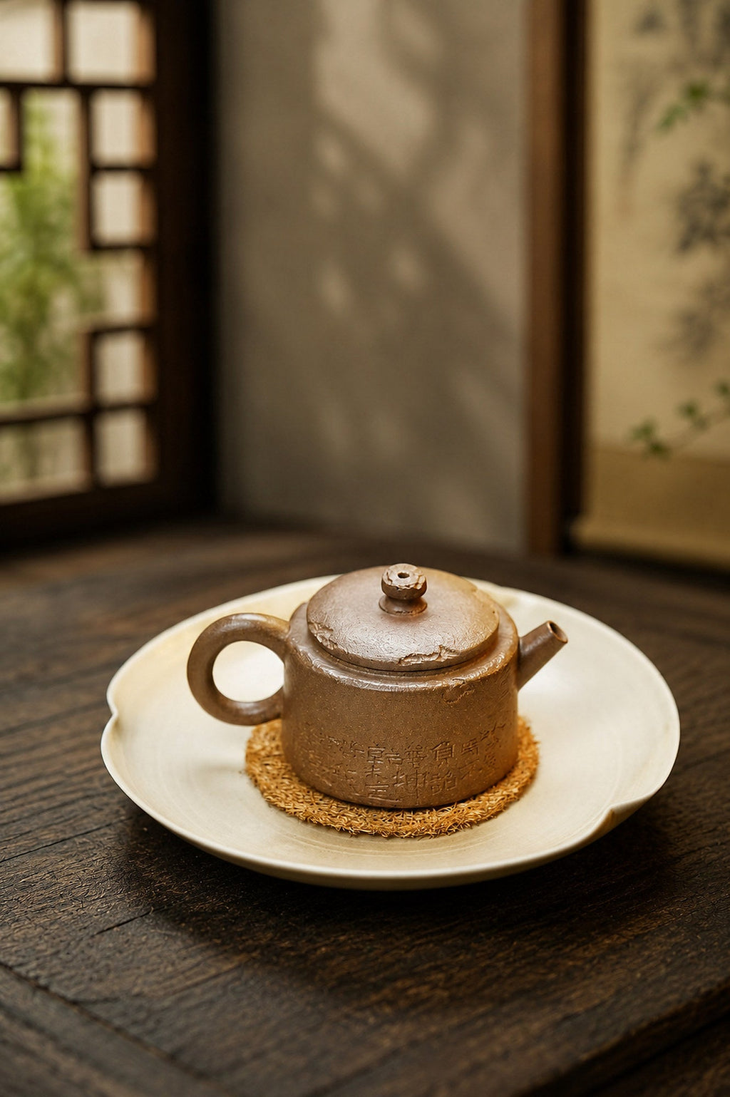 Handmade Hanwa Yixing Zisha Teapot – Qing Jiangponi Clay, 80ml