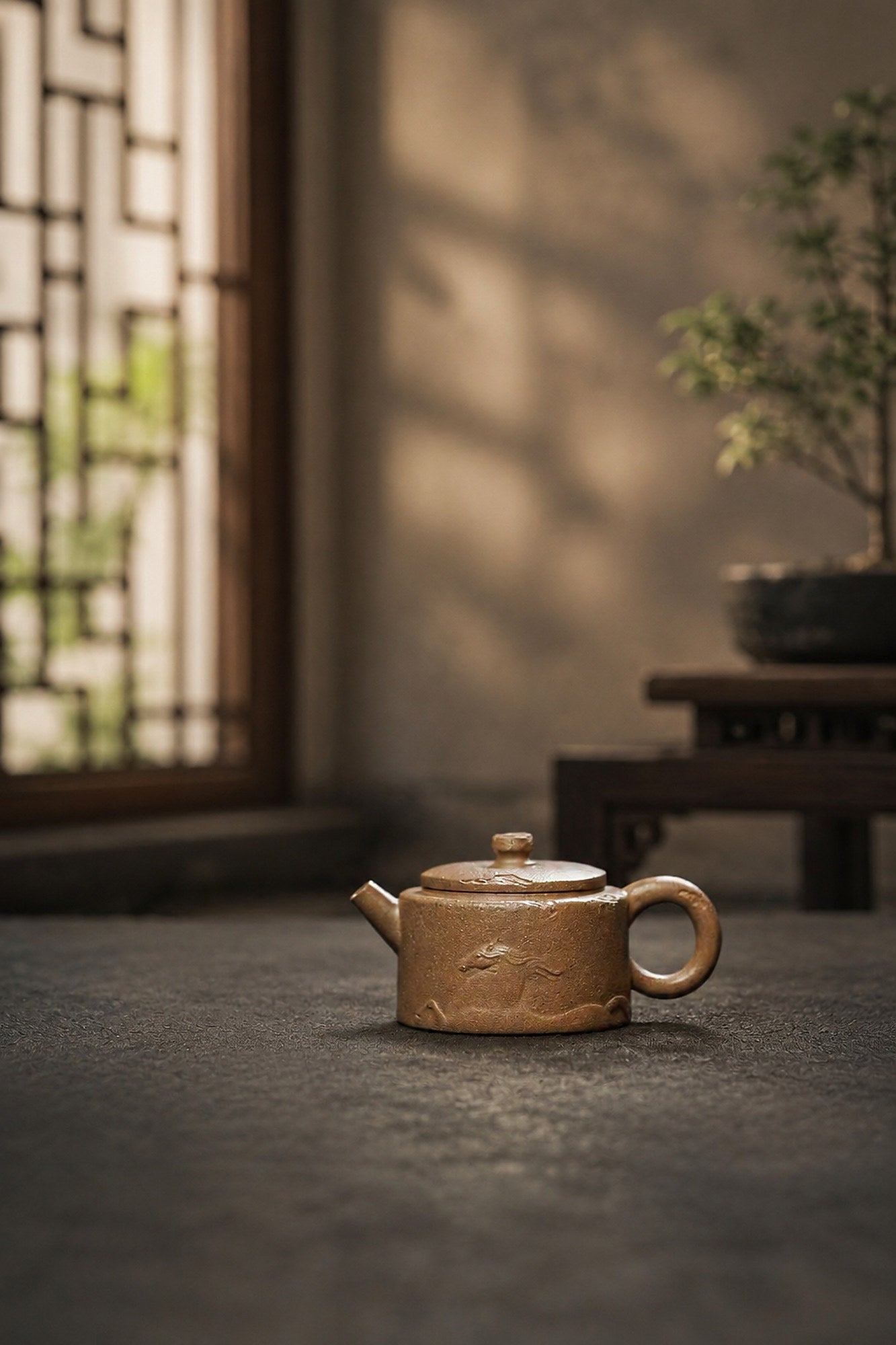 Handmade Hanwa Yixing Zisha Teapot – Qing Jiangponi Clay, 80ml