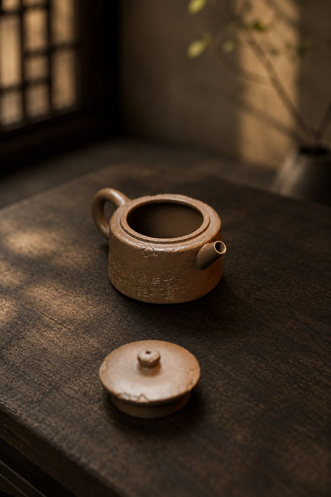 Handmade Hanwa Yixing Zisha Teapot – Qing Jiangponi Clay, 80ml