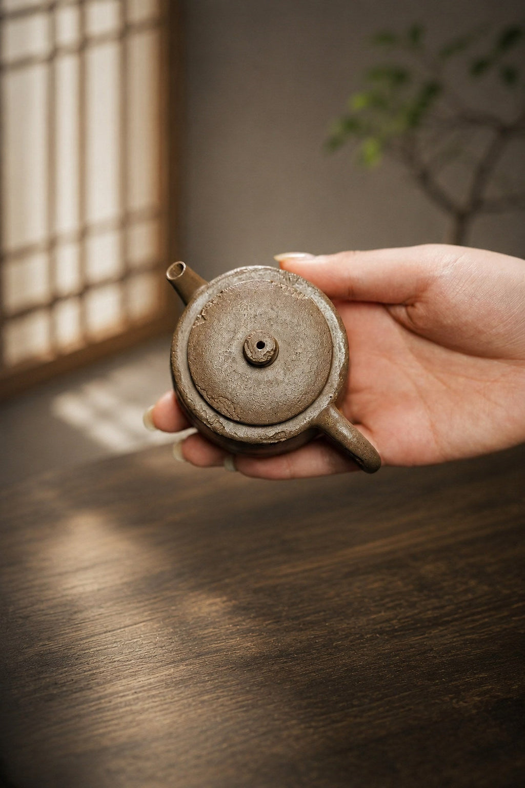 Handmade Hanwa Yixing Zisha Teapot – Qing Jiangponi Clay, 80ml