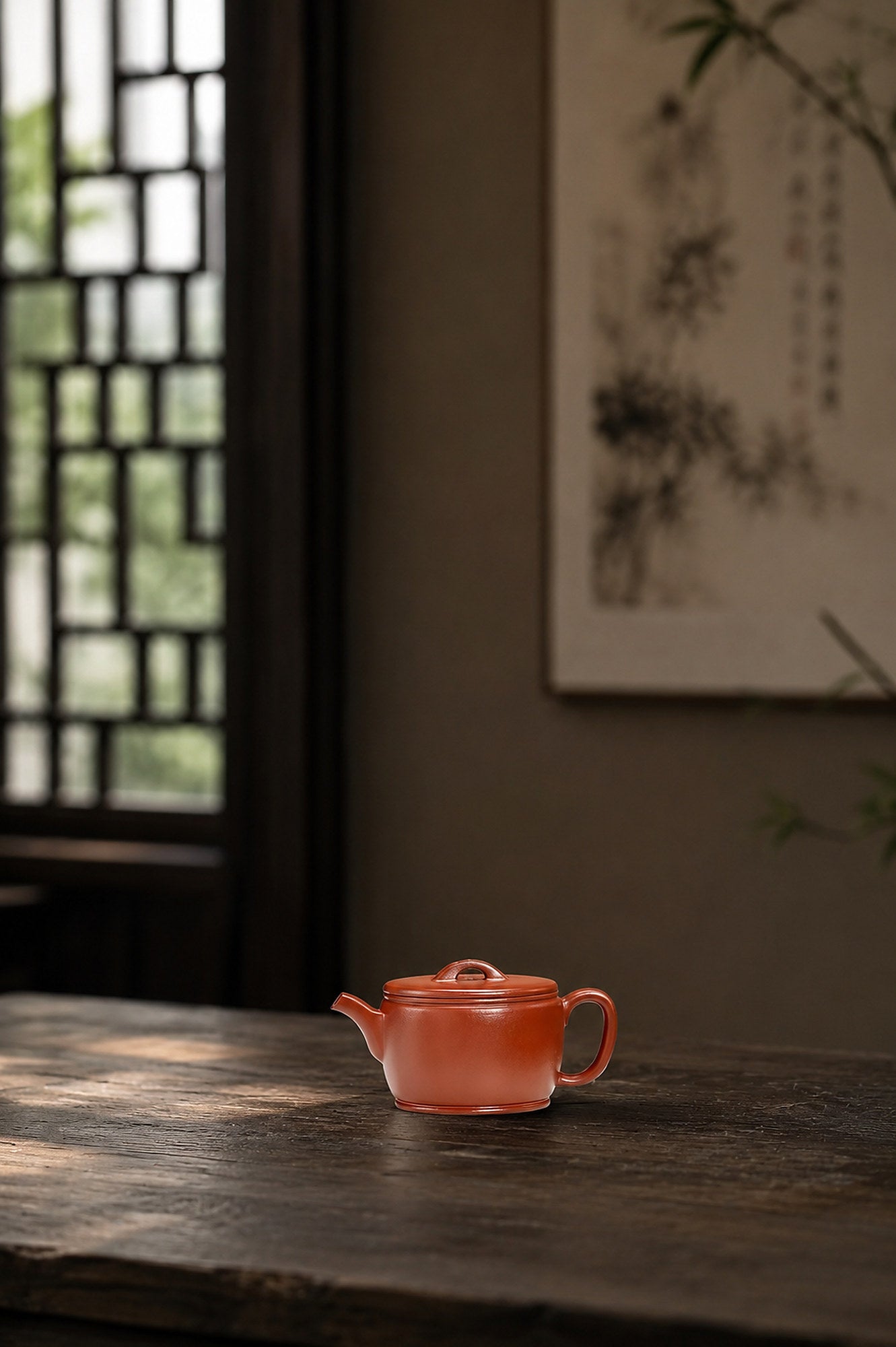 Handmade Hanwa Yixing Zisha Teapot – Zhuni Clay, 90ml