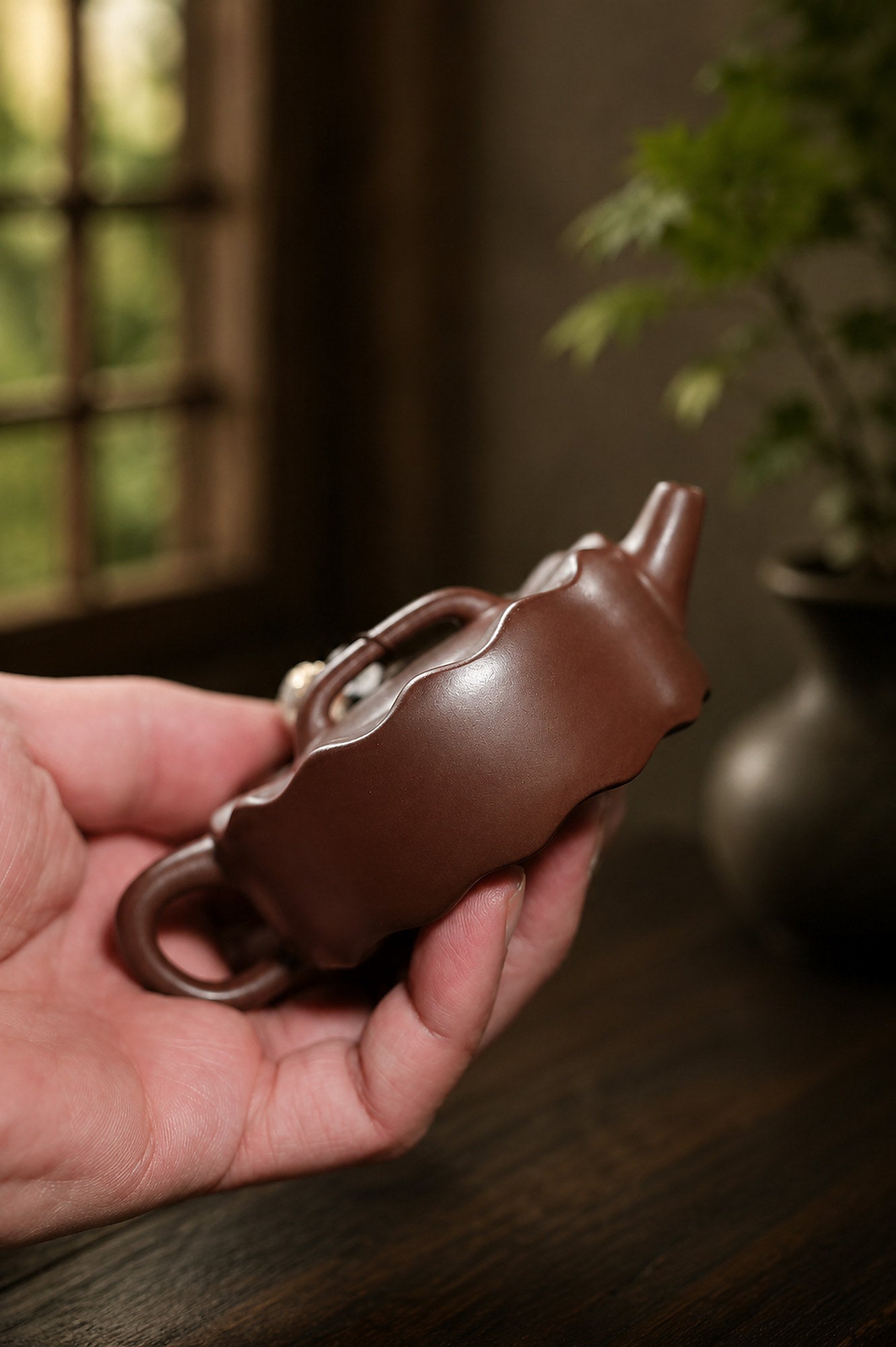 Handmade Hanwa Yixing Zisha Teapot – Zini Clay, 90ml