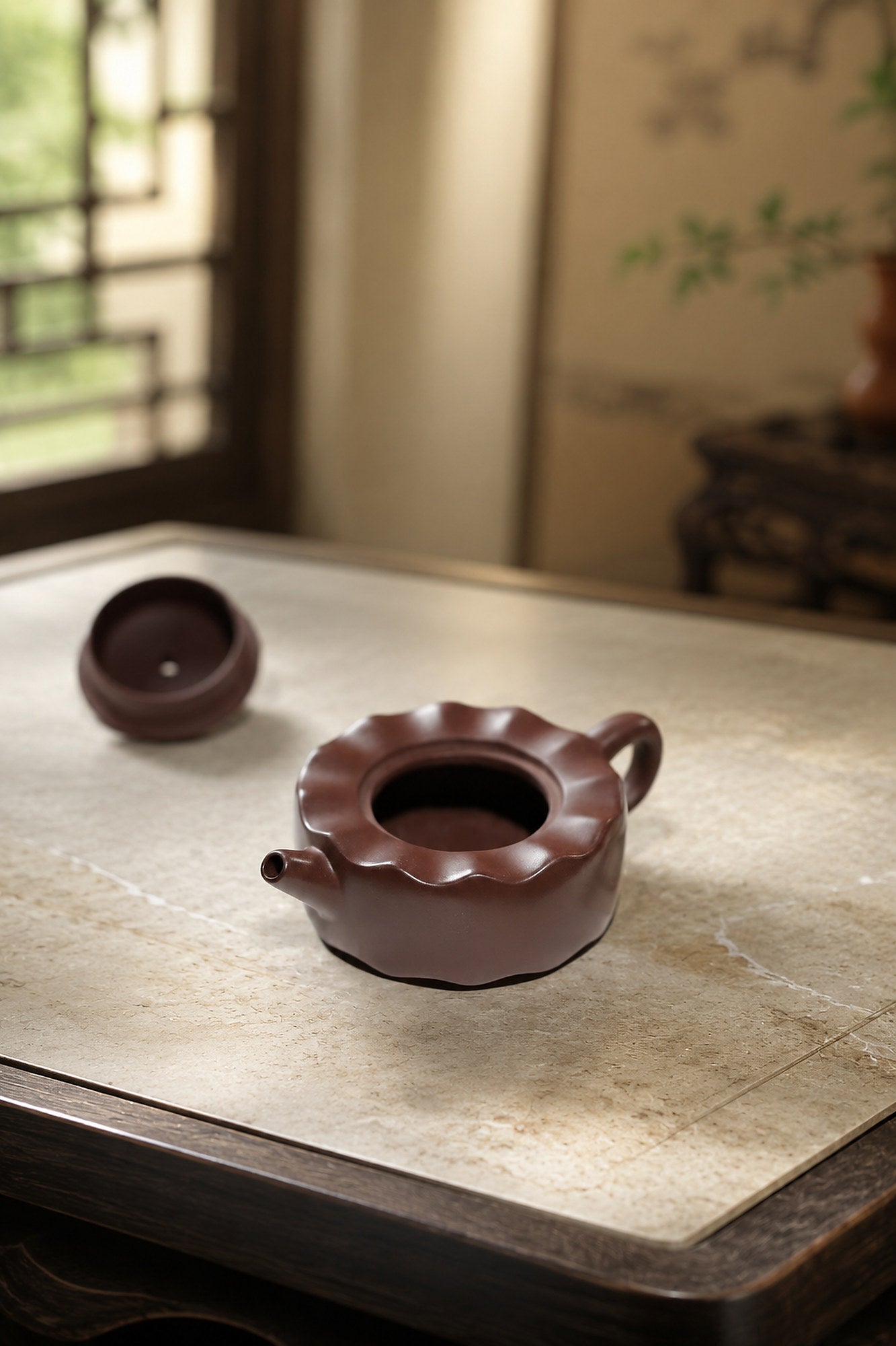 Handmade Hanwa Yixing Zisha Teapot – Zini Clay, 90ml