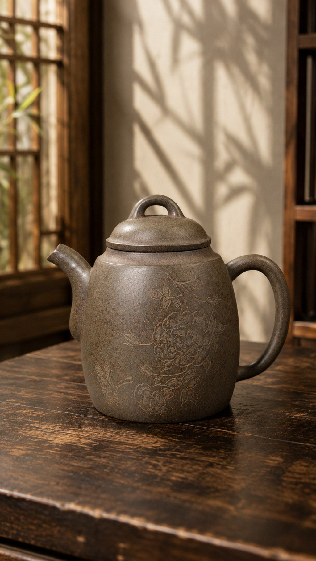 Hanyuan Yixing Zisha Teapot – Xiekeqing Clay, 180ml