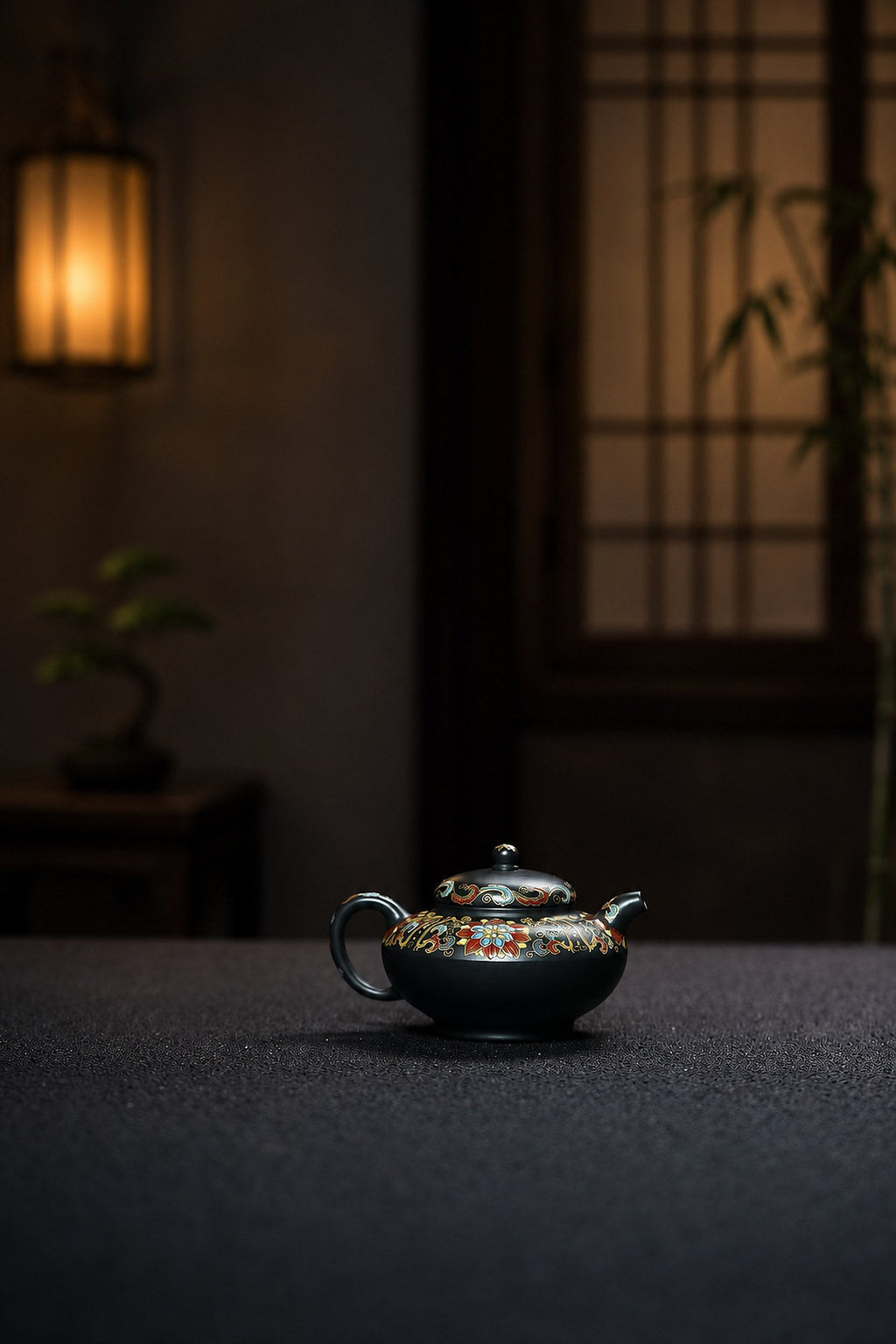 He Huan Yixing Zisha Teapot – Aged Zini Clay, 130ml